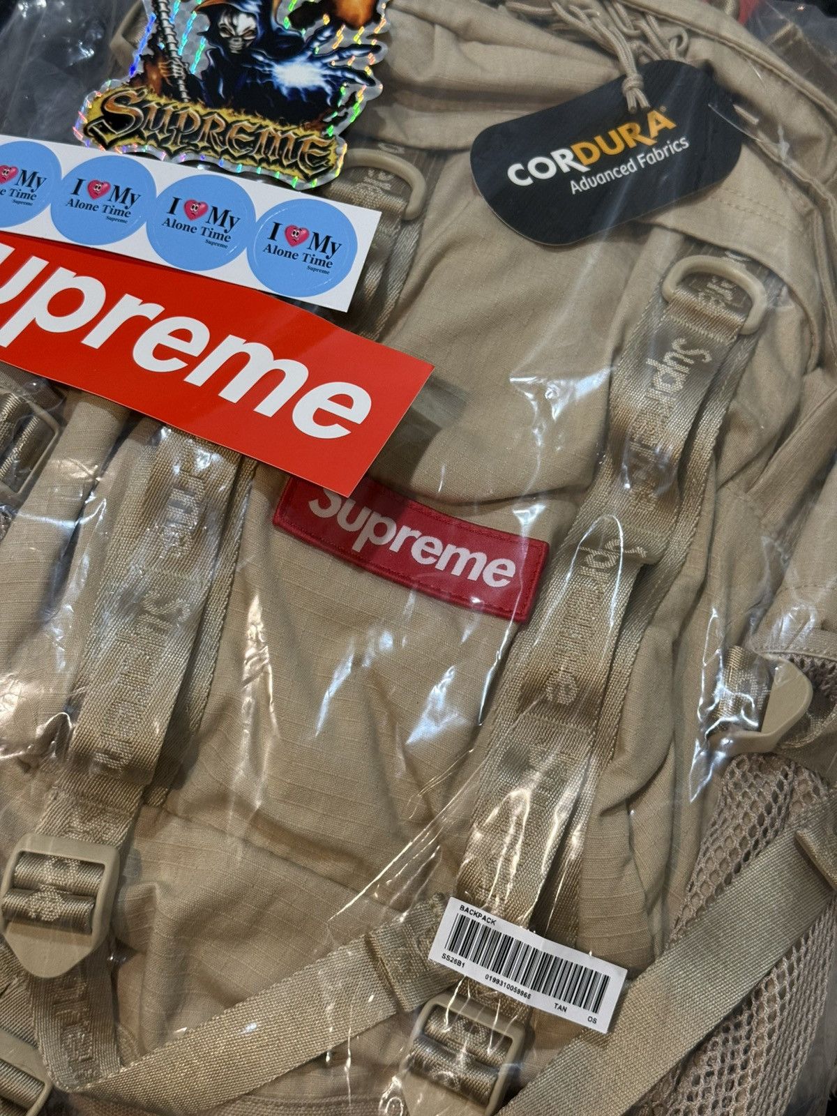 Supreme Supreme Logo Backpack SS26 tan Size ONE SIZE - 4 Thumbnail