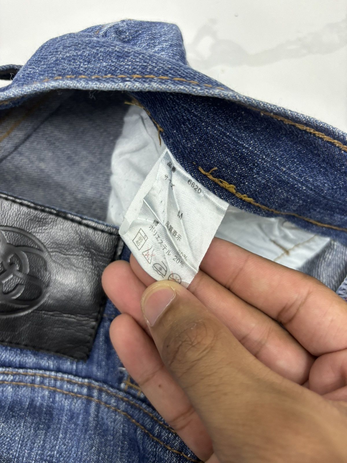 45rpm × 5351 POUR LES HOMMES × Kapital Vintage Japanese Brand Patchwork Jeans 5zip Five Denim Jean Size US 32 / EU 48 - 10 Thumbnail