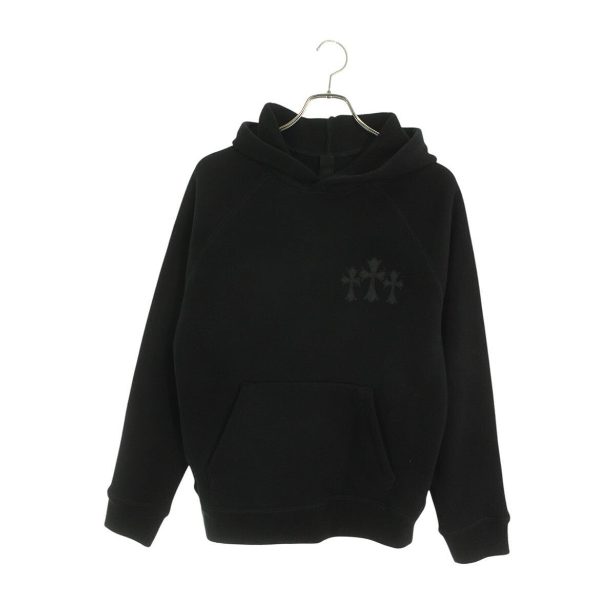 Chrome Hearts Grey & Black Triple Cross CH Logo Embroidered