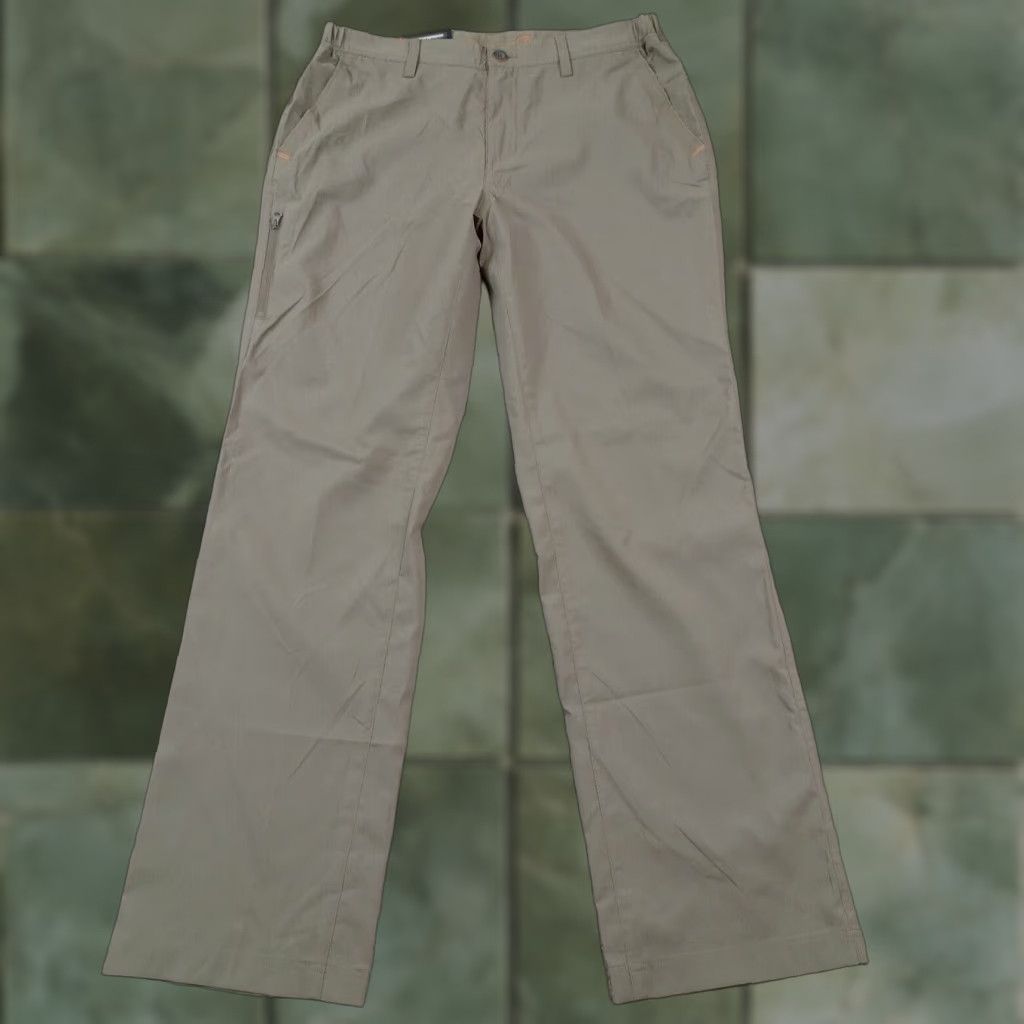 Weatherproof Weatherproof Mens Brown Straight Leg Pants Size 32x32 Elastic Waist Outdoor Work Size US 32 / EU 48 - 1 Thumbnail