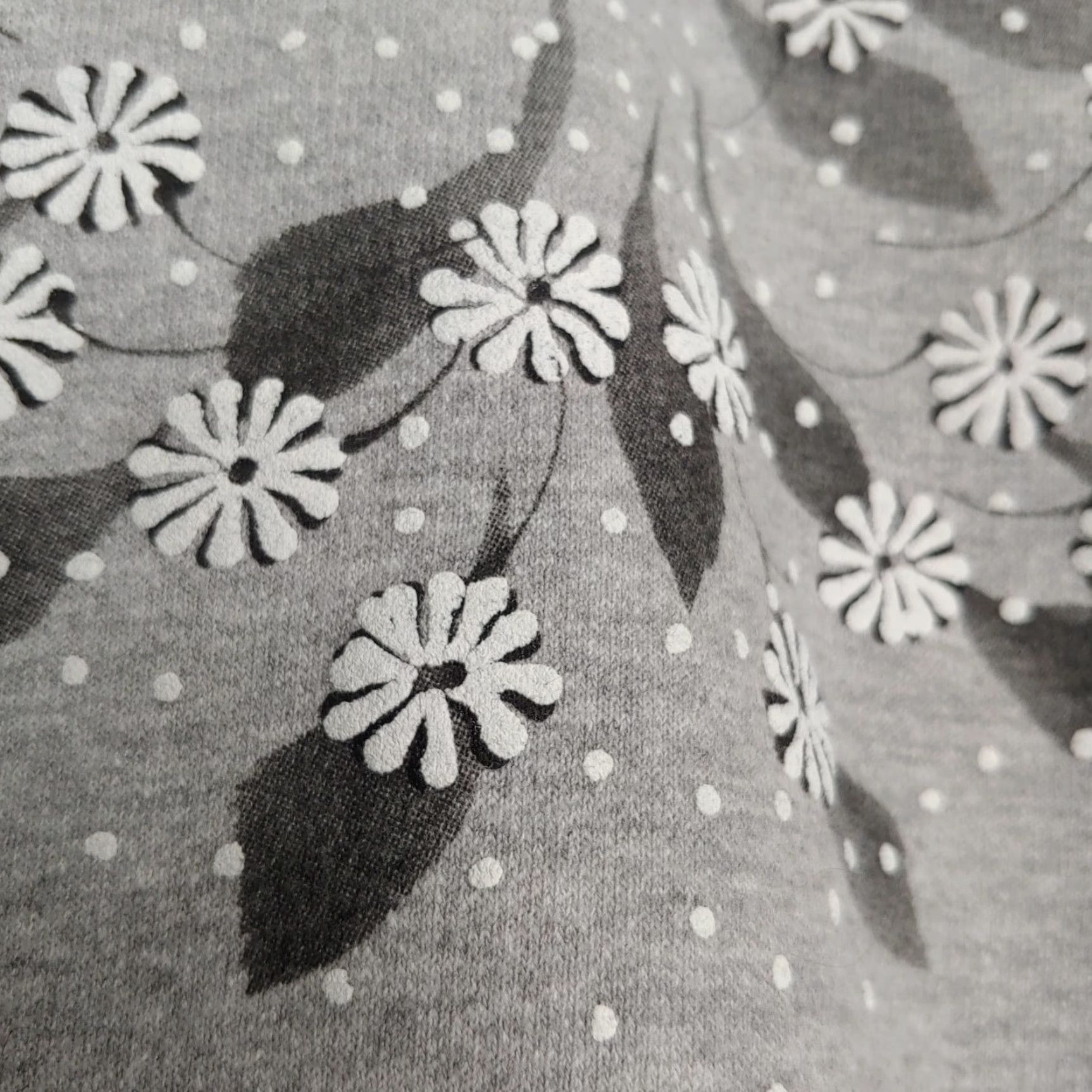 Vintage VINTAGE PFI Fashions Nature Sweatshirt Gray Daisy Flower Granny Turtleneck XL Size XL / US 12-14 / IT 48-50 - 4 Thumbnail