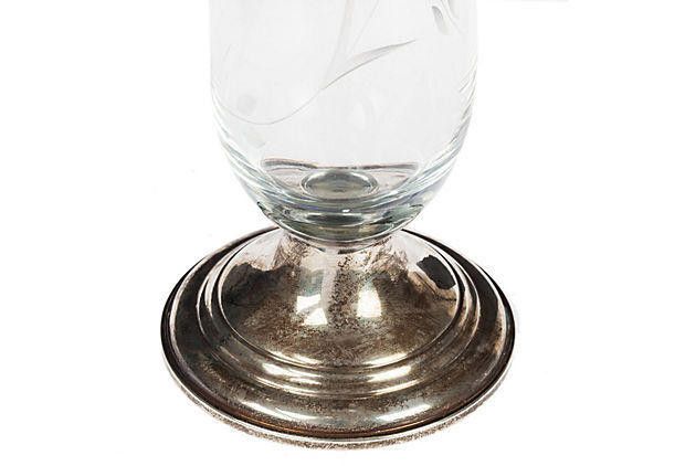 Empyre Sterling Silver Empire Glass Vase Size ONE SIZE - 4 Thumbnail