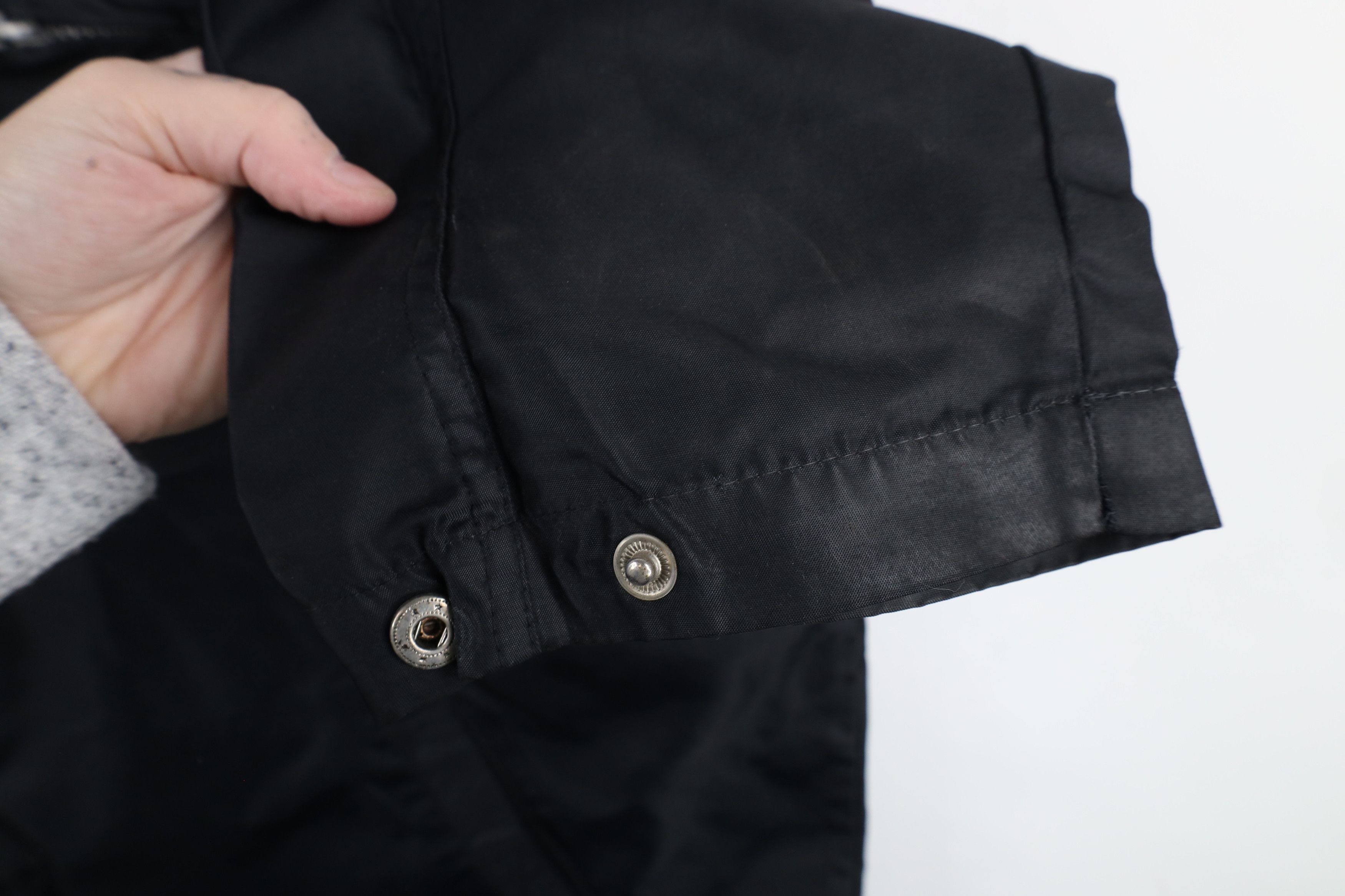 Vintage Vintage 90s Streetwear Blank Windbreaker Bomber Jacket Black Size US XL / EU 56 / 4 - 10 Thumbnail