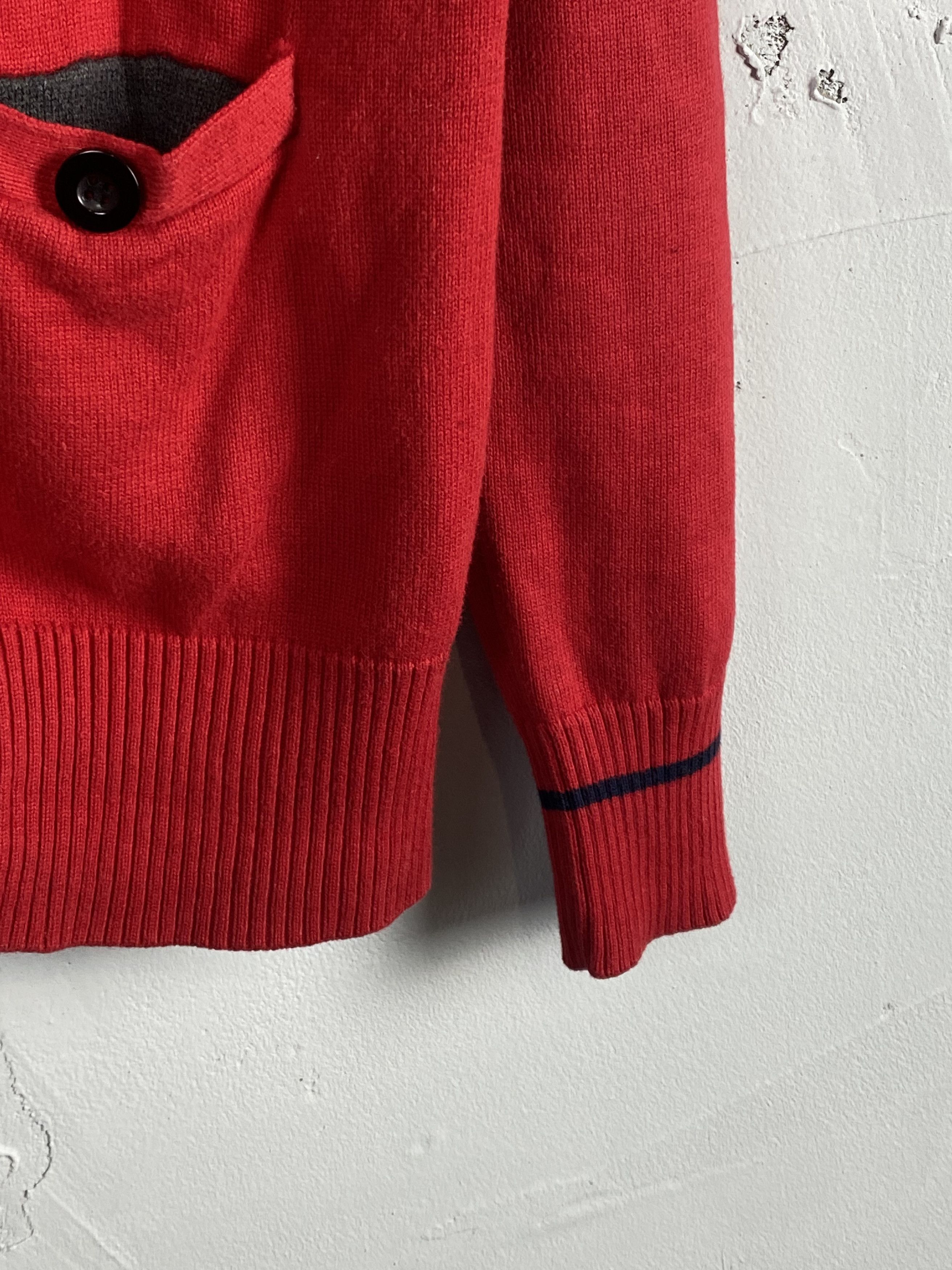 Andrew Mackenzie Check Cardigan With Bottom Big Logo Tag Size US M / EU 48-50 / 2 - 5 Thumbnail