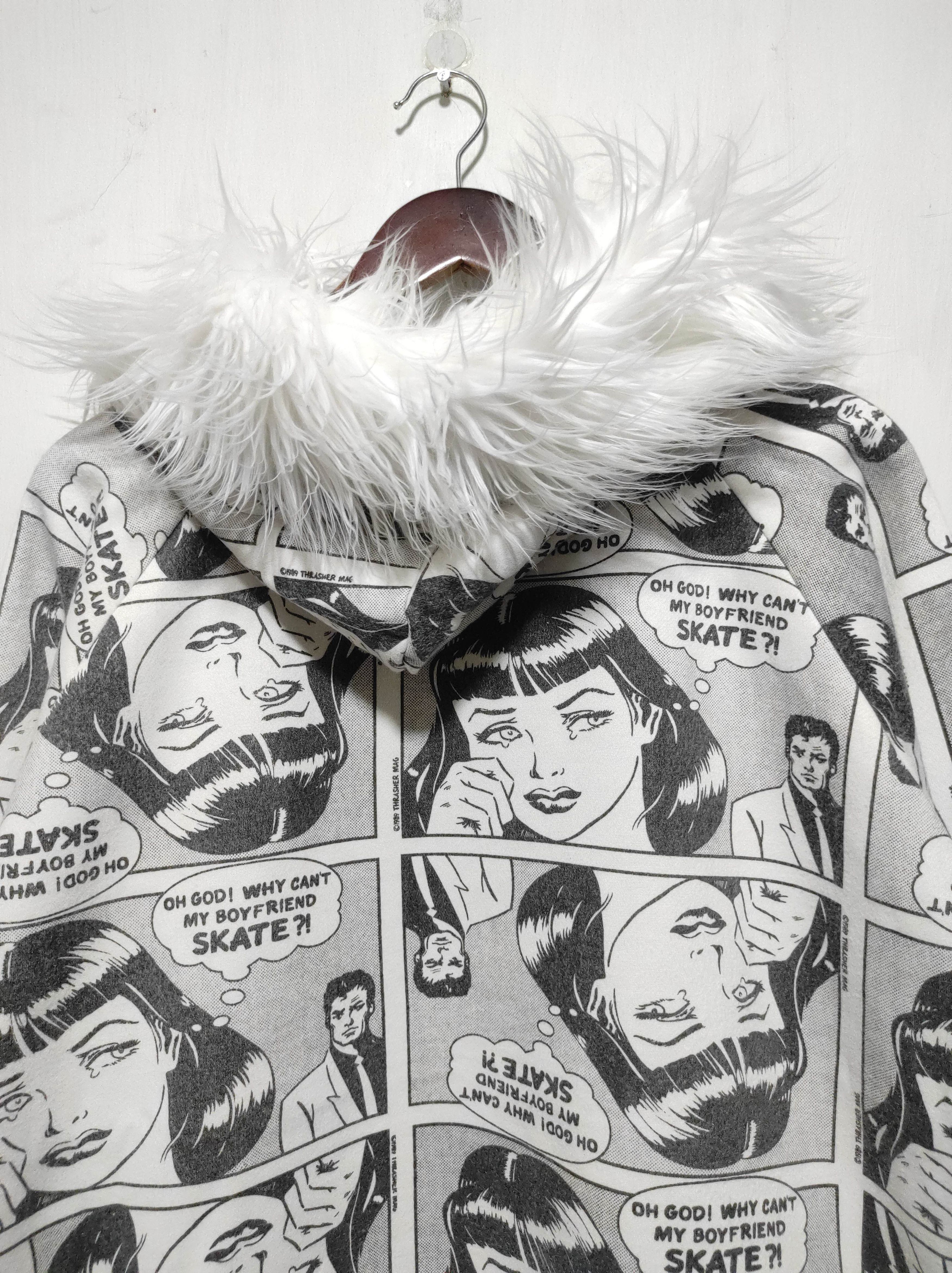 Japanese Brand MALIMALIHO Magazine Full Print Fur Hoodie IfSixWasNine style Size US M / EU 48-50 / 2 - 13 Thumbnail