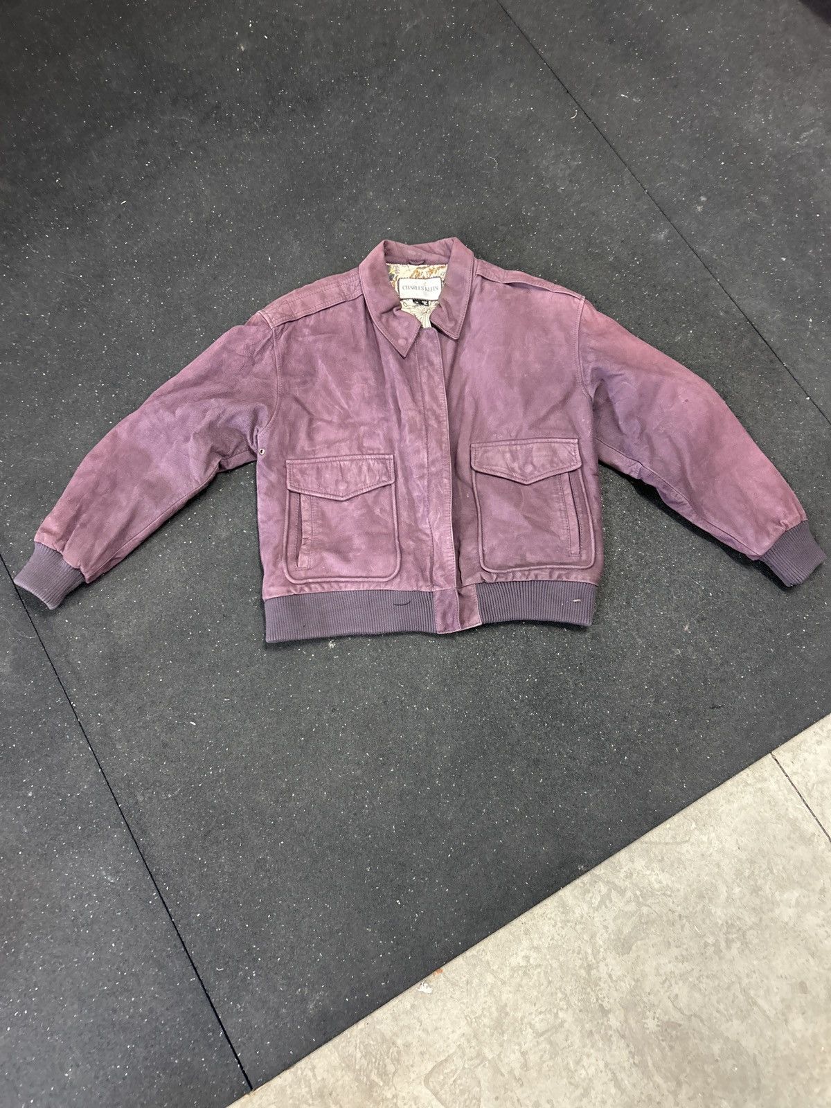 Other Charles Klein Leather Bomber Size M / US 6-8 / IT 42-44 - 1 Thumbnail