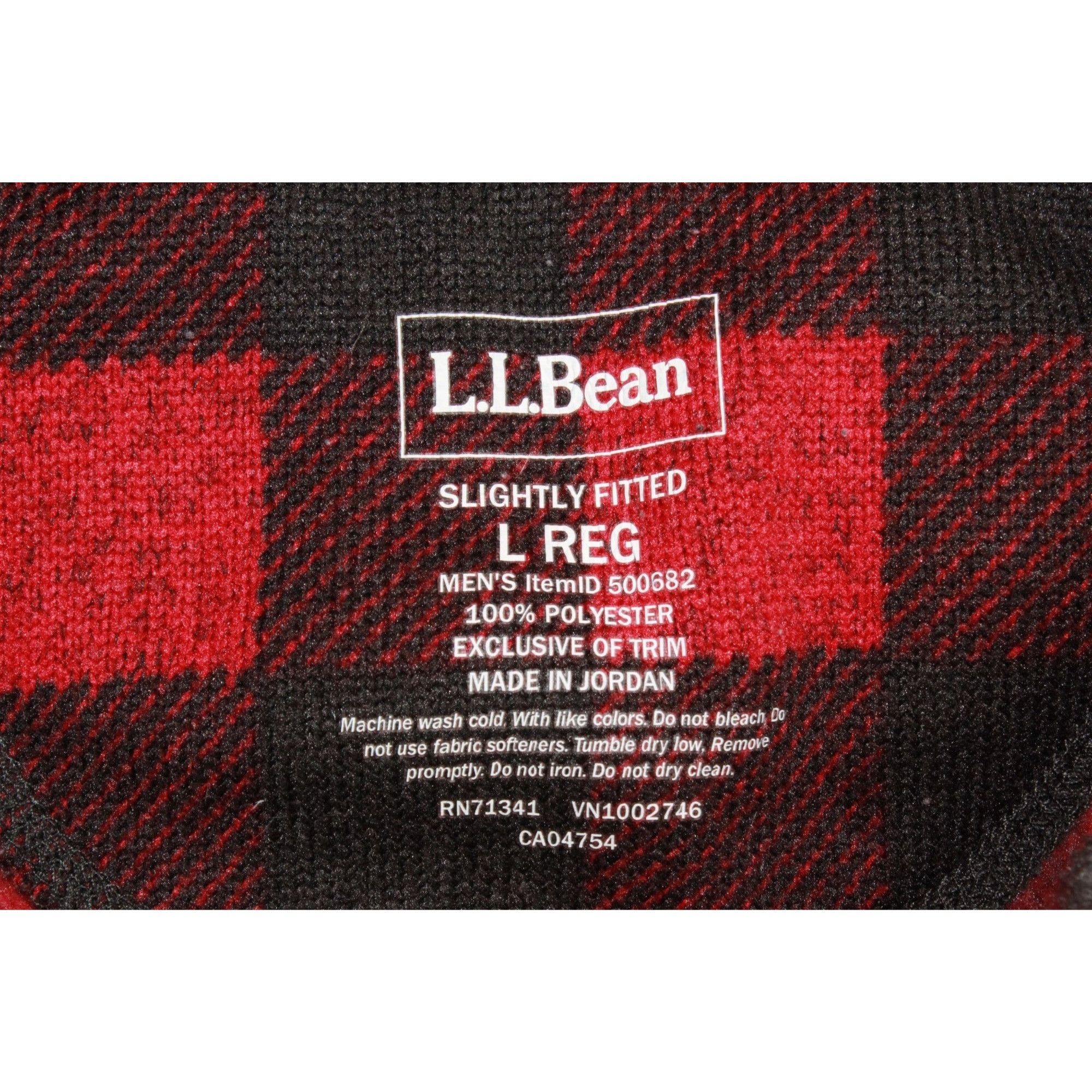 L.L. Bean LL Bean Men's Sweater Fleece Pullover Buffalo Plaid Outdoor Size US L / EU 52-54 / 3 - 8 Thumbnail
