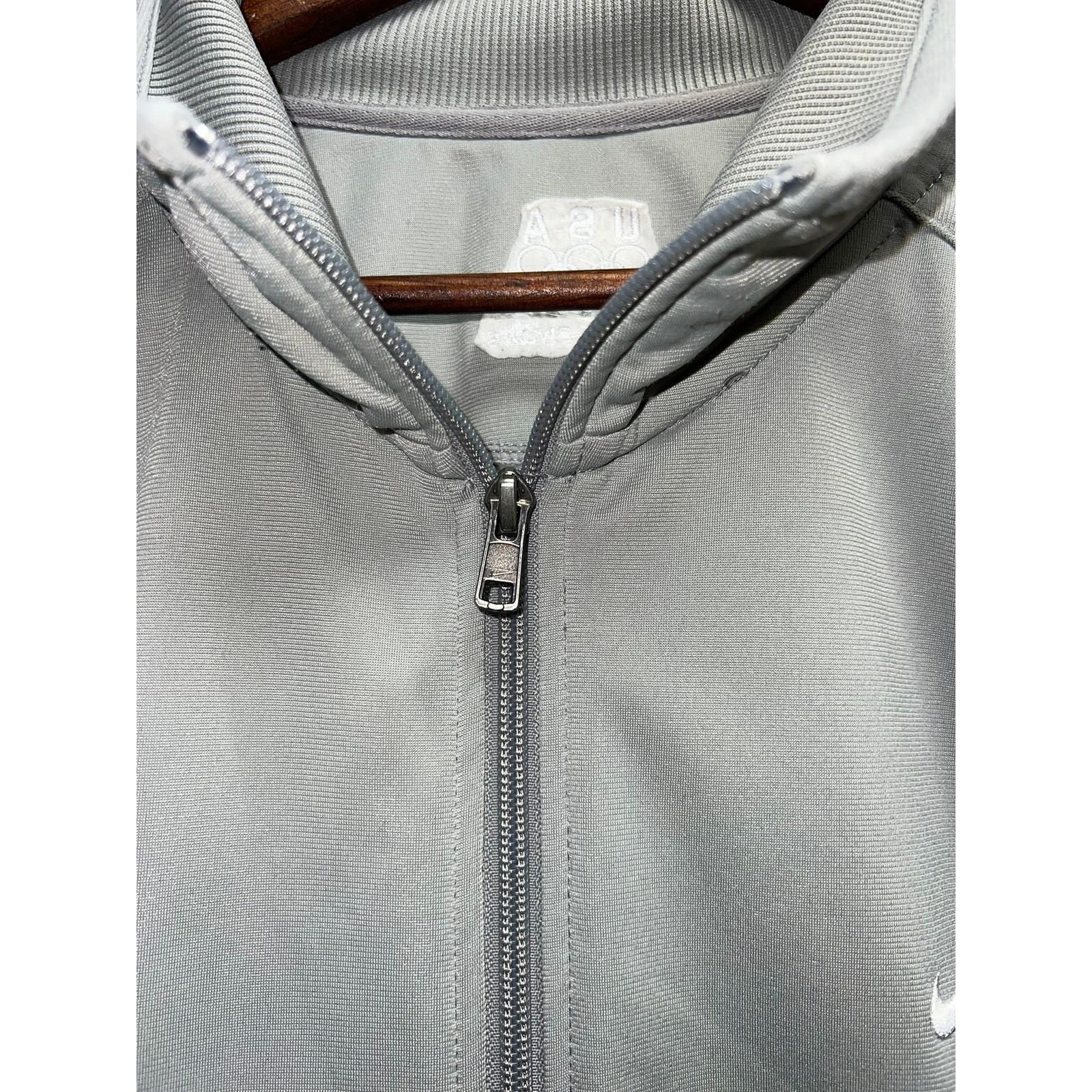 Vintage Vintage Nike USA Olympics Jacket Gray Full Zip Up Track 2XL Size US XXL / EU 58 / 5 - 3 Thumbnail