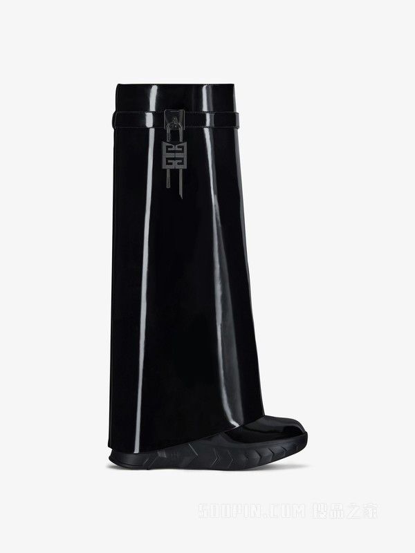 Givenchy o1w1db10325 Shark Lock Boots Biker 120mm in Black Size US 8 / IT 38 - 1 Preview