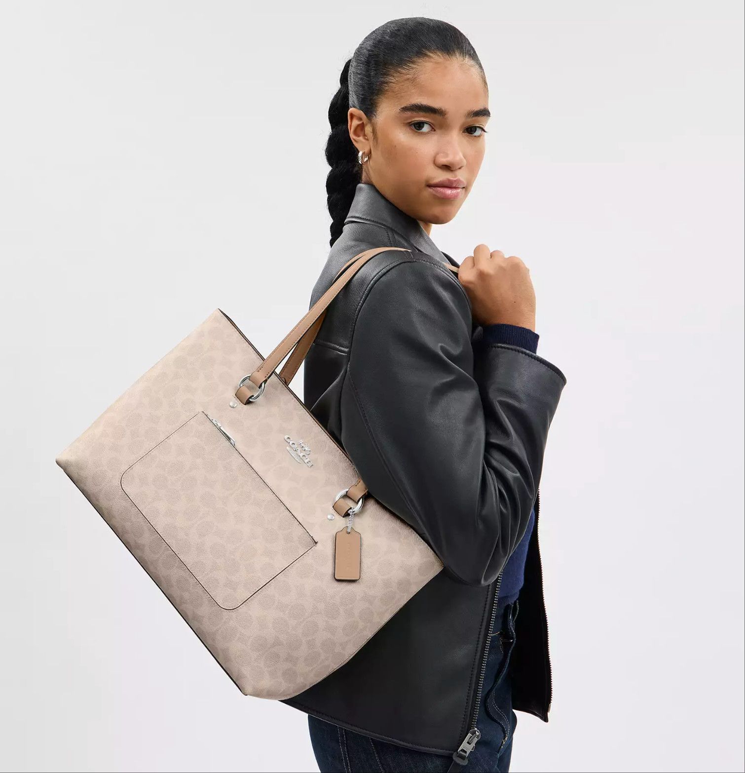 Coach Station Tote Bag In Signature Canvas CCD69 Size ONE SIZE - 8 Thumbnail