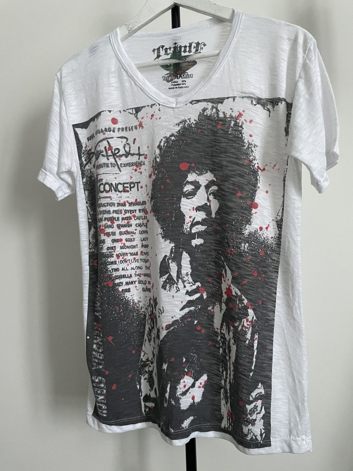 Jimi Hendrix Vintage 00’s Jimi Hendrix Band Rock Y2K T-Shirt RARE Size US M / EU 48-50 / 2 - 2 Thumbnail