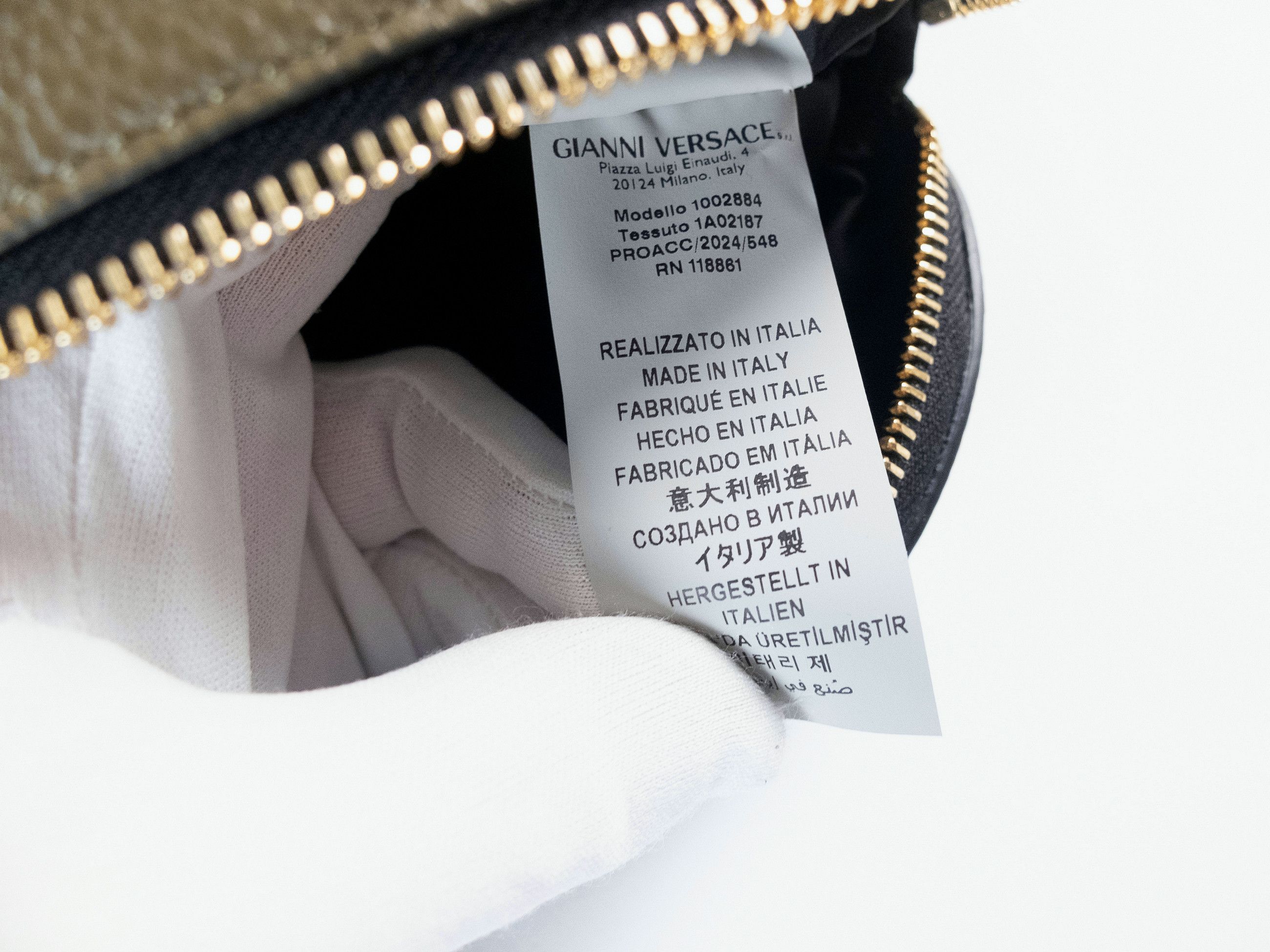 Versace VERSACE La Medusa olive green leather belt bag authentic Size ONE SIZE - 10 Thumbnail