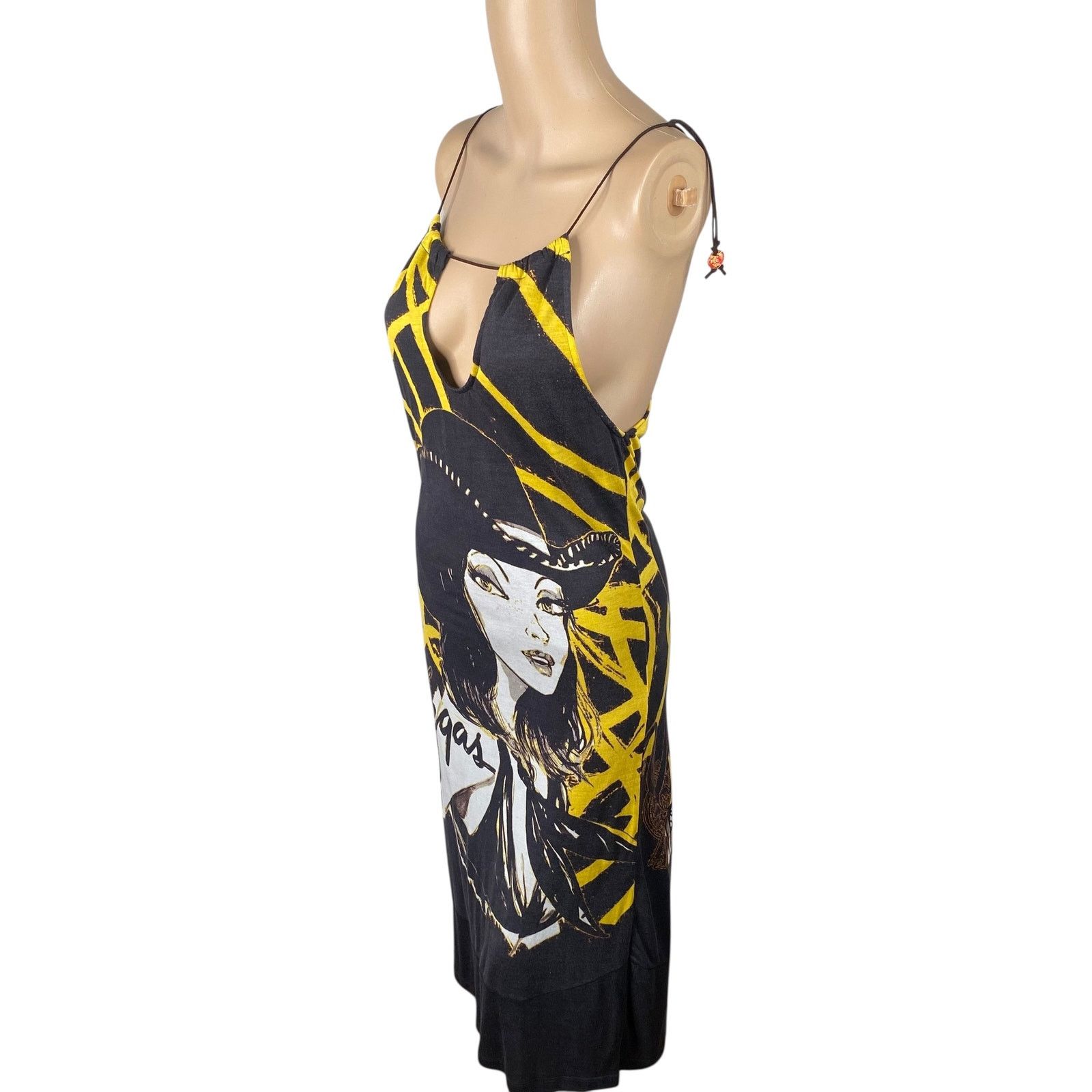 Custo Barcelona Y2K Custo Barcelona Las Vegas Art To Wear Midi Dress SZ M Size M / US 6-8 / IT 42-44 - 6 Thumbnail