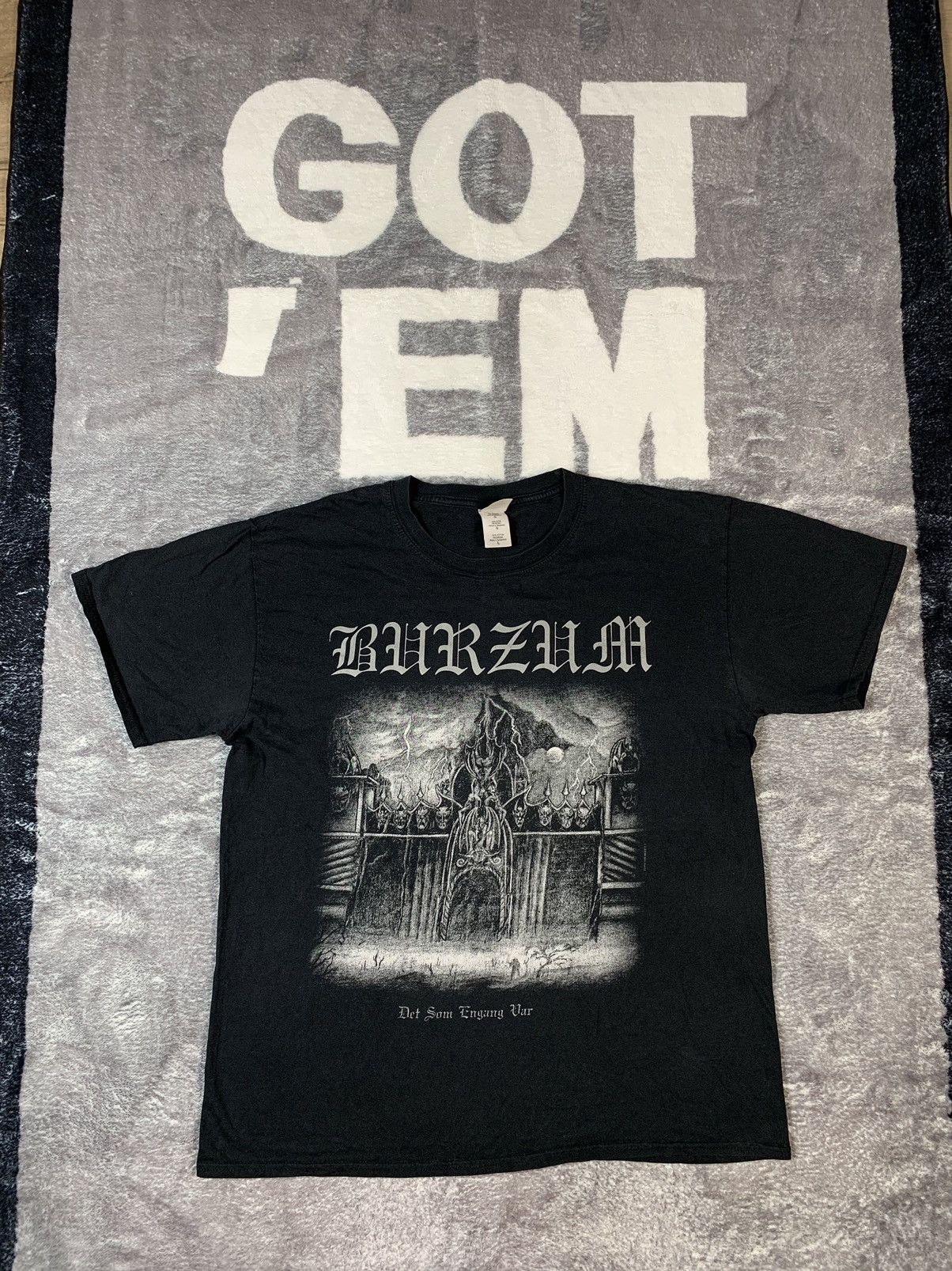 Vintage 00s Burzum Det Som Engang Var T Shirt Tee Gildan