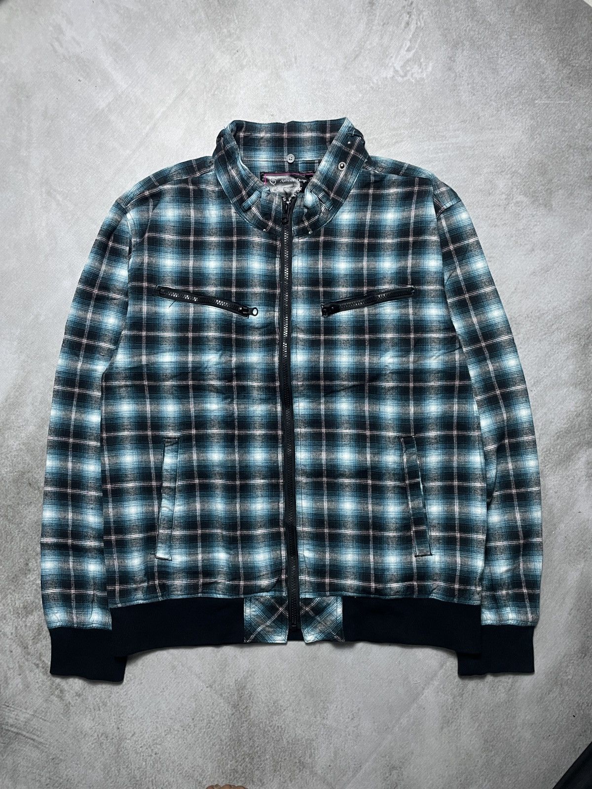 If Six Was Nine 2000’s Commontage Standart - Plaid Bikers Style Jacket Size US L / EU 52-54 / 3 - 1 Thumbnail