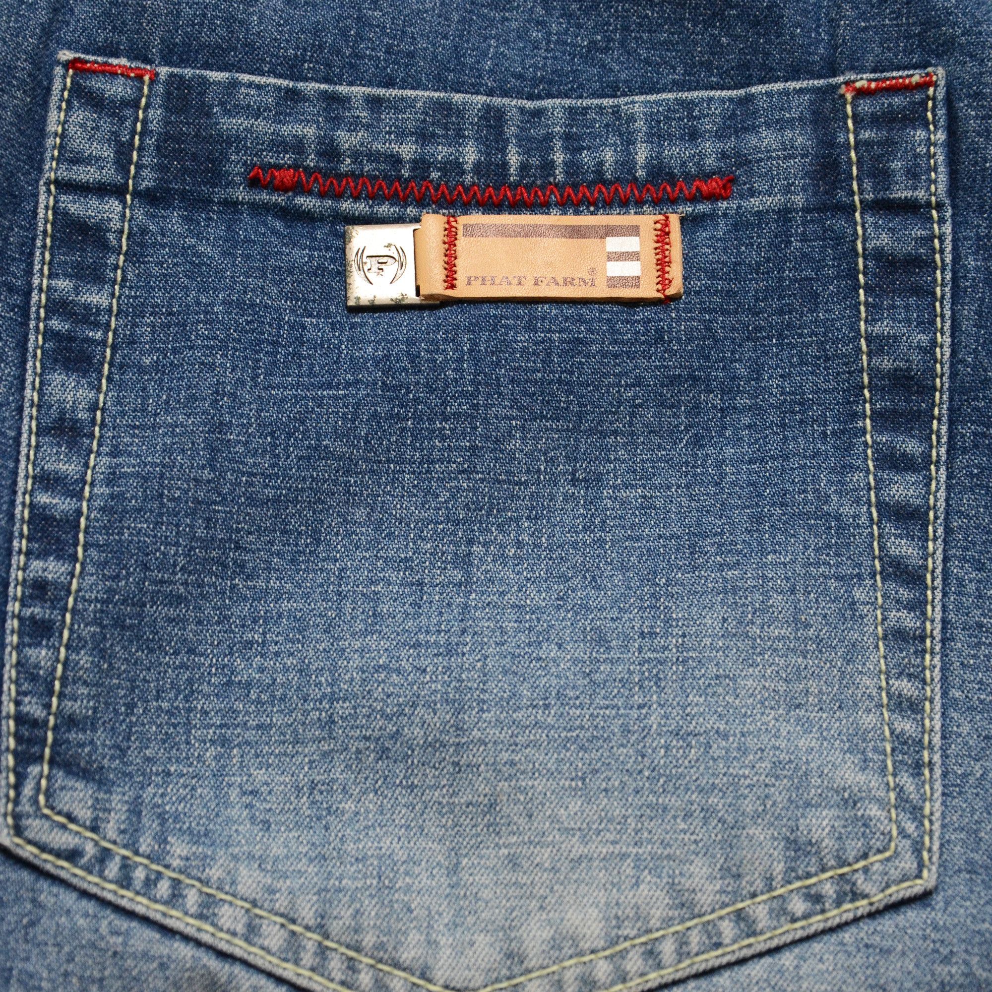 Phat Farm Phat Farm Jeans 32 x 33 Loose Fit 90s Hiphop Streetwear Size US 32 / EU 48 - 5 Thumbnail