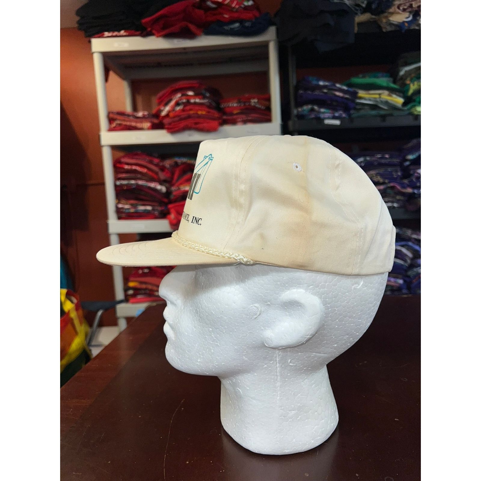 Vintage Vintage Davis Fleet Hat Maintenance Roper White Cap Snapback Size ONE SIZE - 3 Thumbnail