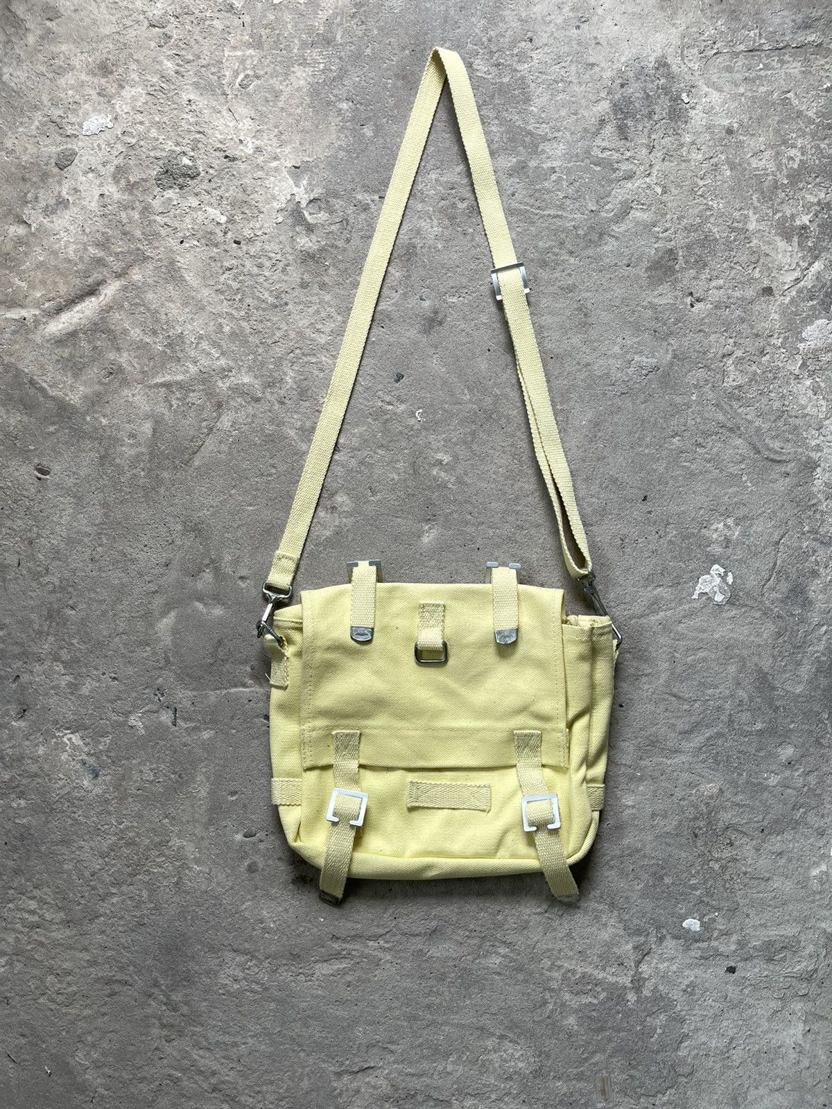 Vintage 1940s WW2 Era Military Canvas US Army Messenger Bag