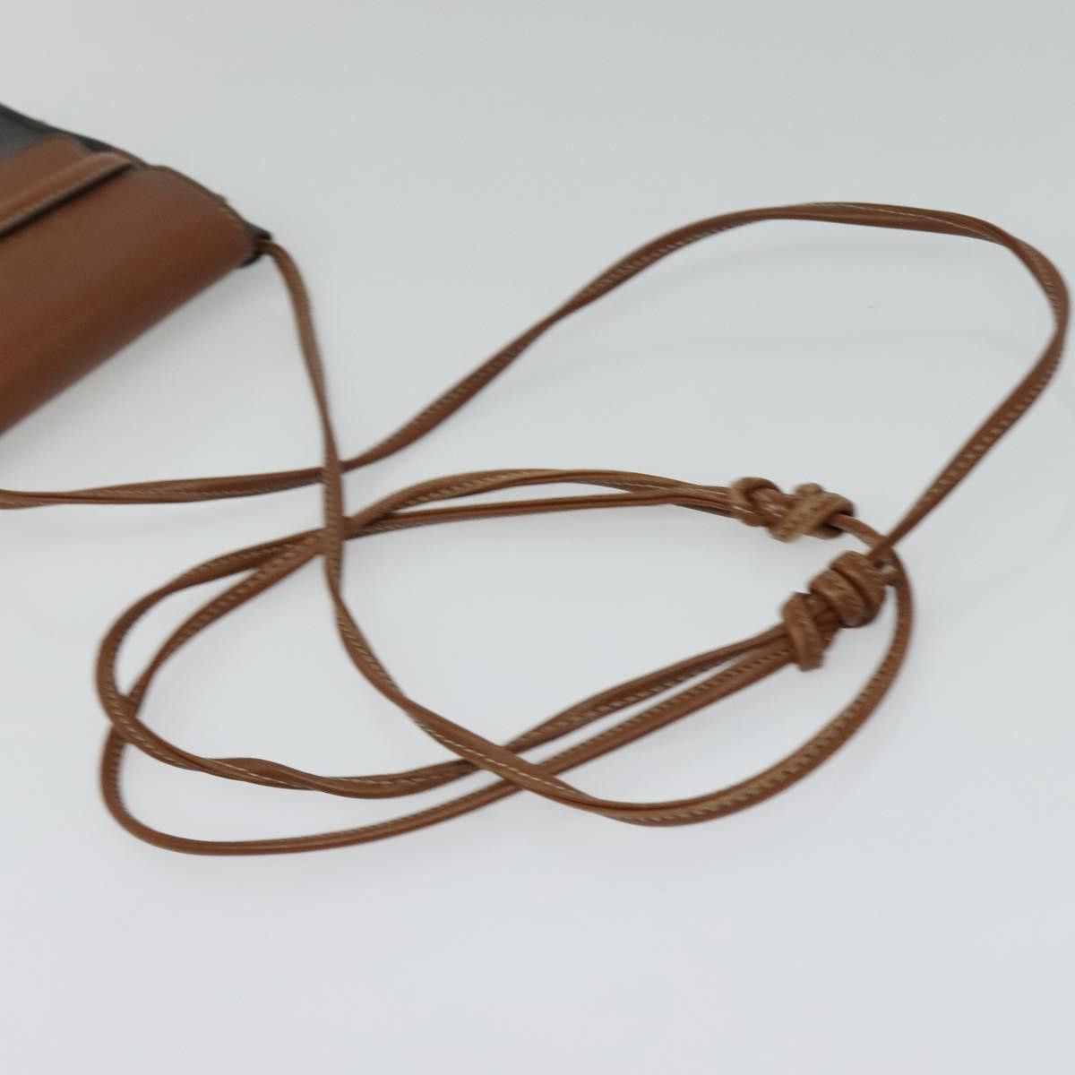 Celine CELINE Triomphe Cell Phone Case Shoulder Bag Pvc Black Size ONE SIZE - 7 Thumbnail