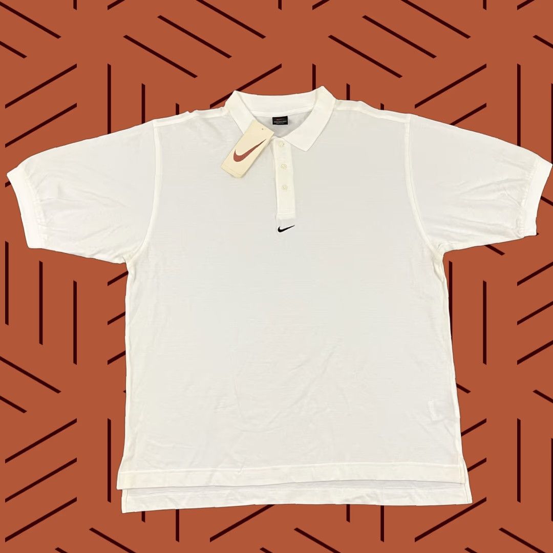 Nike VINTAGE Nike Polo Shirt Mens 2XL White Short Sleeve Casual Golf Tennis Retro Logo 90s Size US XXL / EU 58 / 5 - 1 Thumbnail