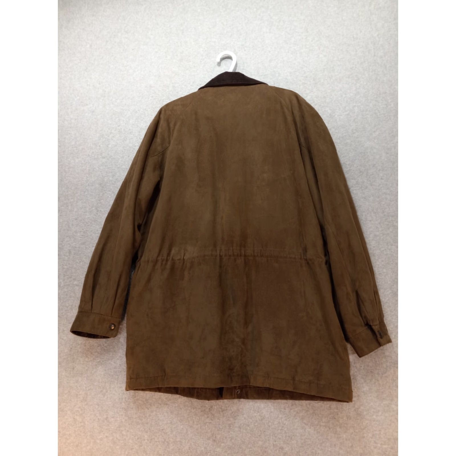 Liz Claiborne Claiborne Jacket Coat Suede-like Brown XL Men Quilted Lining Full Zip Size XL / US 12-14 / IT 48-50 - 2 Thumbnail