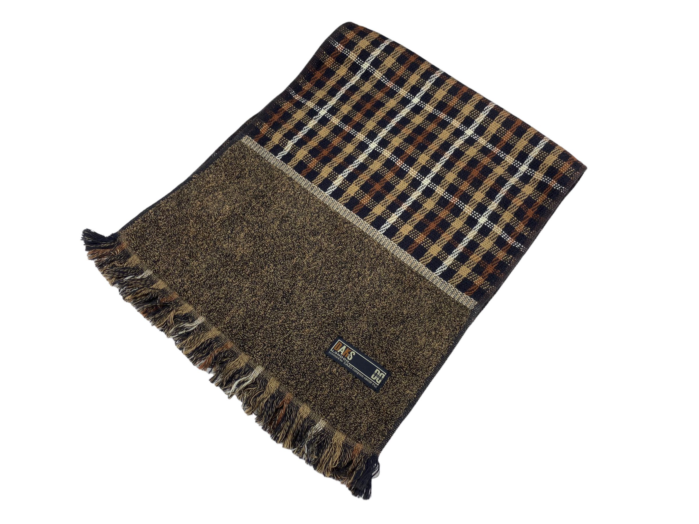 DAKS × Vintage Vintage Daks London Cotton Checkered Muffler Scarf 90s Size ONE SIZE - 4 Thumbnail