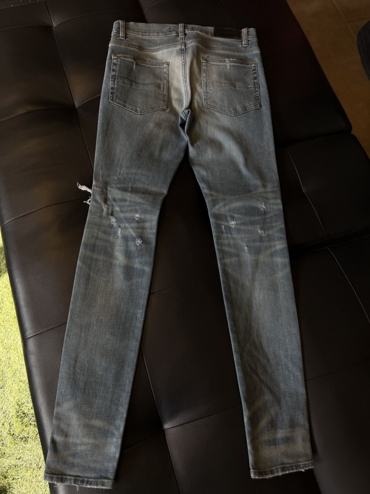 Amiri Amiri Blue Jeans Sparkle Glitter Patch Size 31 Flawless 🧼 Size US 31 - 8 Thumbnail