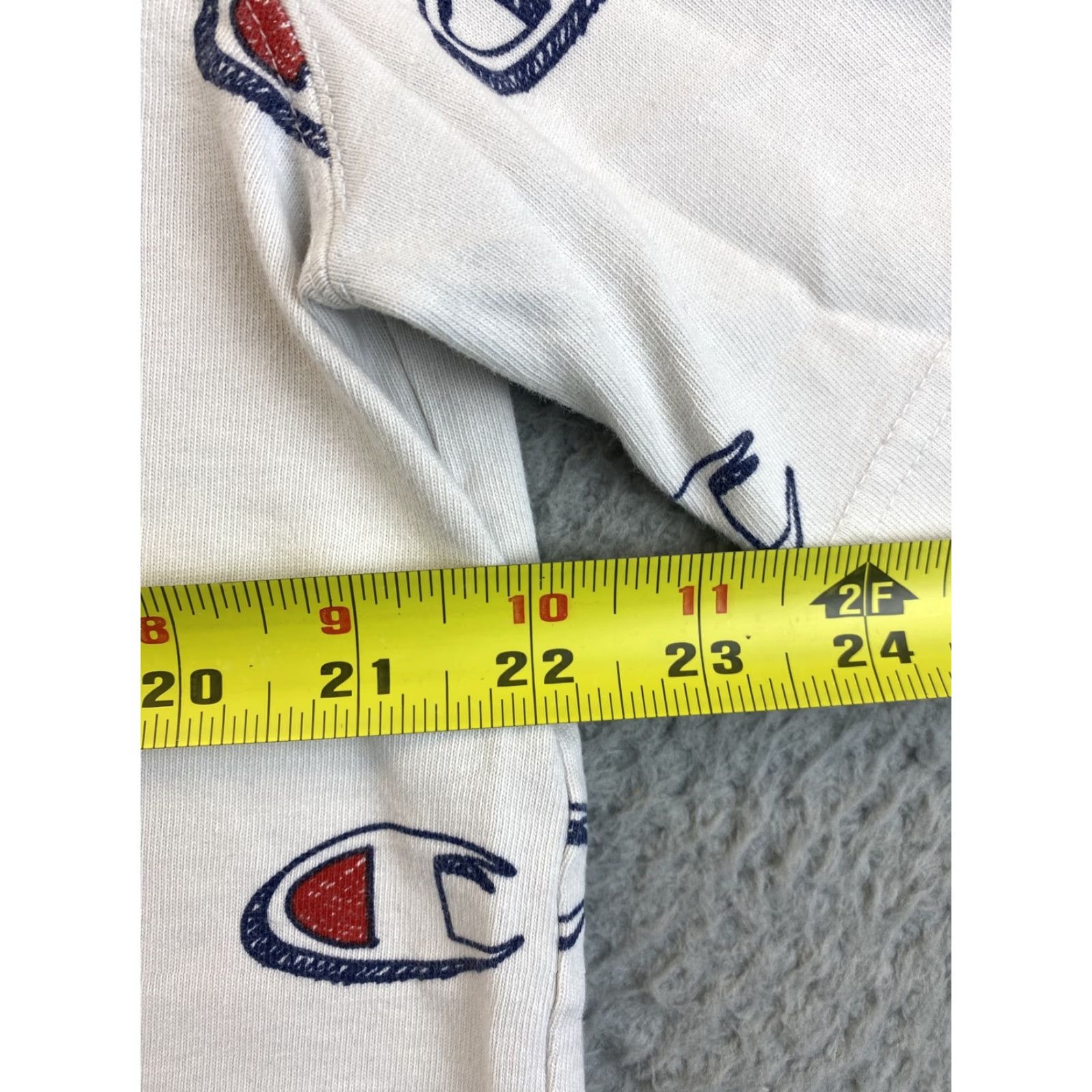 Champion Champion Shirt Adult XL White Repeat Logo Graphic Athletic Tee Men's Size US XL / EU 56 / 4 - 5 Thumbnail