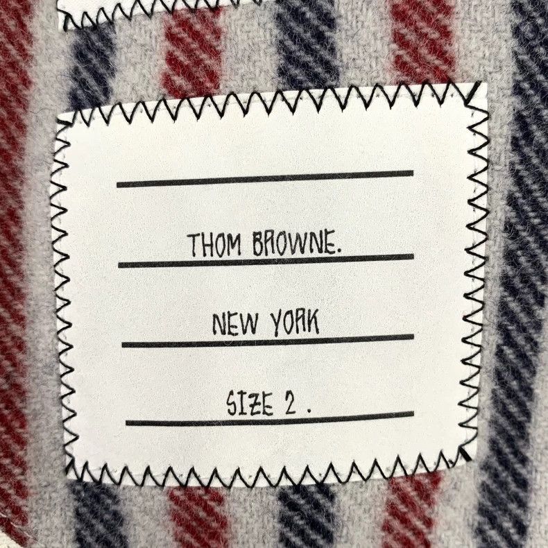 Thom Browne Thom Browne Dark blue wool lapel single-breasted coat 2503- Size US M / EU 48-50 / 2 - 7 Thumbnail