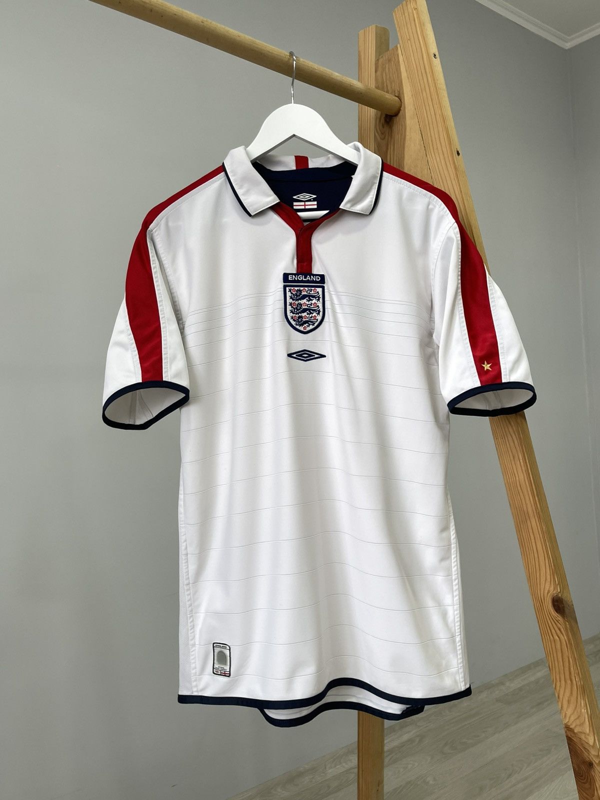 Umbro Vintage 2003/2005 Umbro England Reversible Home Kit Jersey Size US M / EU 48-50 / 2 - 2 Thumbnail