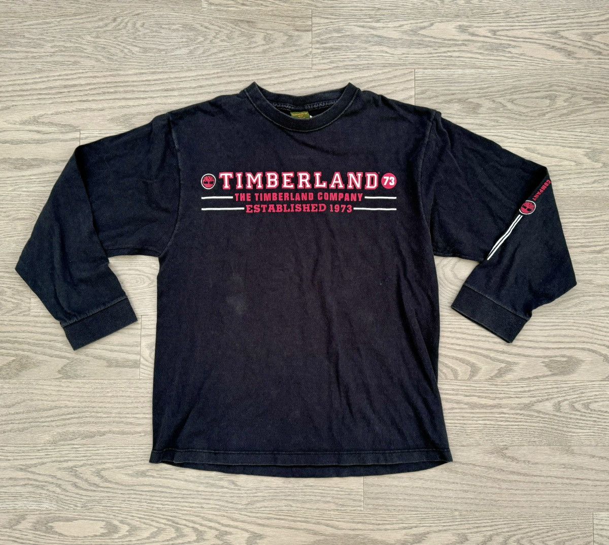 Timberland × Vintage Timberland Vintage Longsleeve Black Shirt Made In USA Size US M / EU 48-50 / 2 - 1 Thumbnail