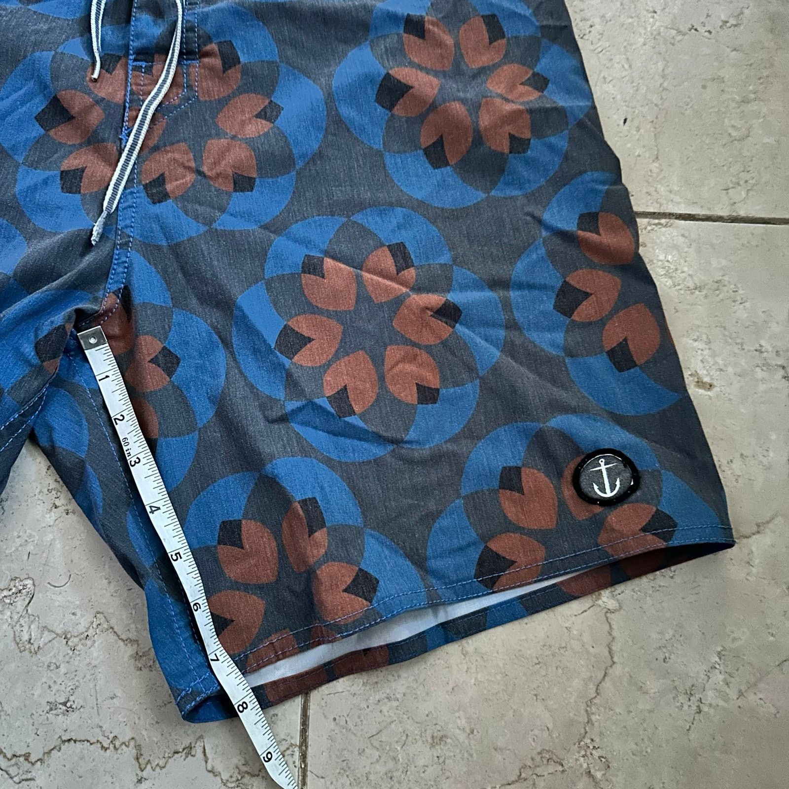 Other Captain Fin M Board Shorts Mens Blue Abstract Swim Trunks Size US 32 / EU 48 - 3 Thumbnail