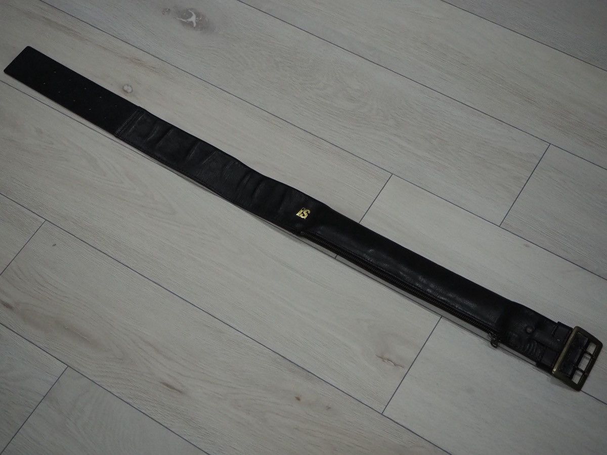 Issey Miyake Rare 80s I.S. Issey Miyake Convertible Zipper Leather Belt Size ONE SIZE - 9 Thumbnail