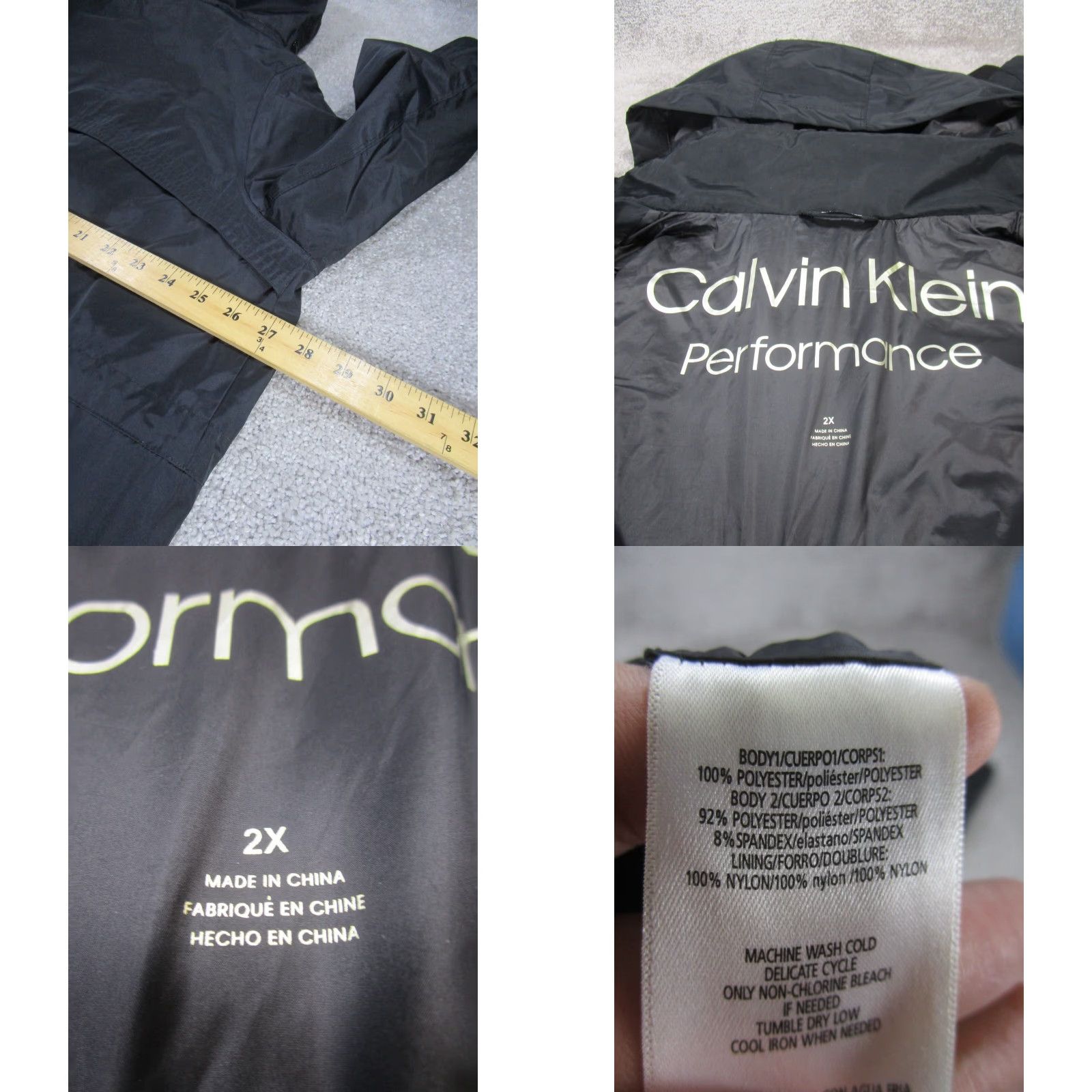 Calvin Klein Calvin Klein Jacket Mens 2X Performance Softshell Rain Coat Black Jacket Coat 2X Mens Black Rain Coat Calvin Klein Size US XXL / EU 58 / 5 - 8 Thumbnail