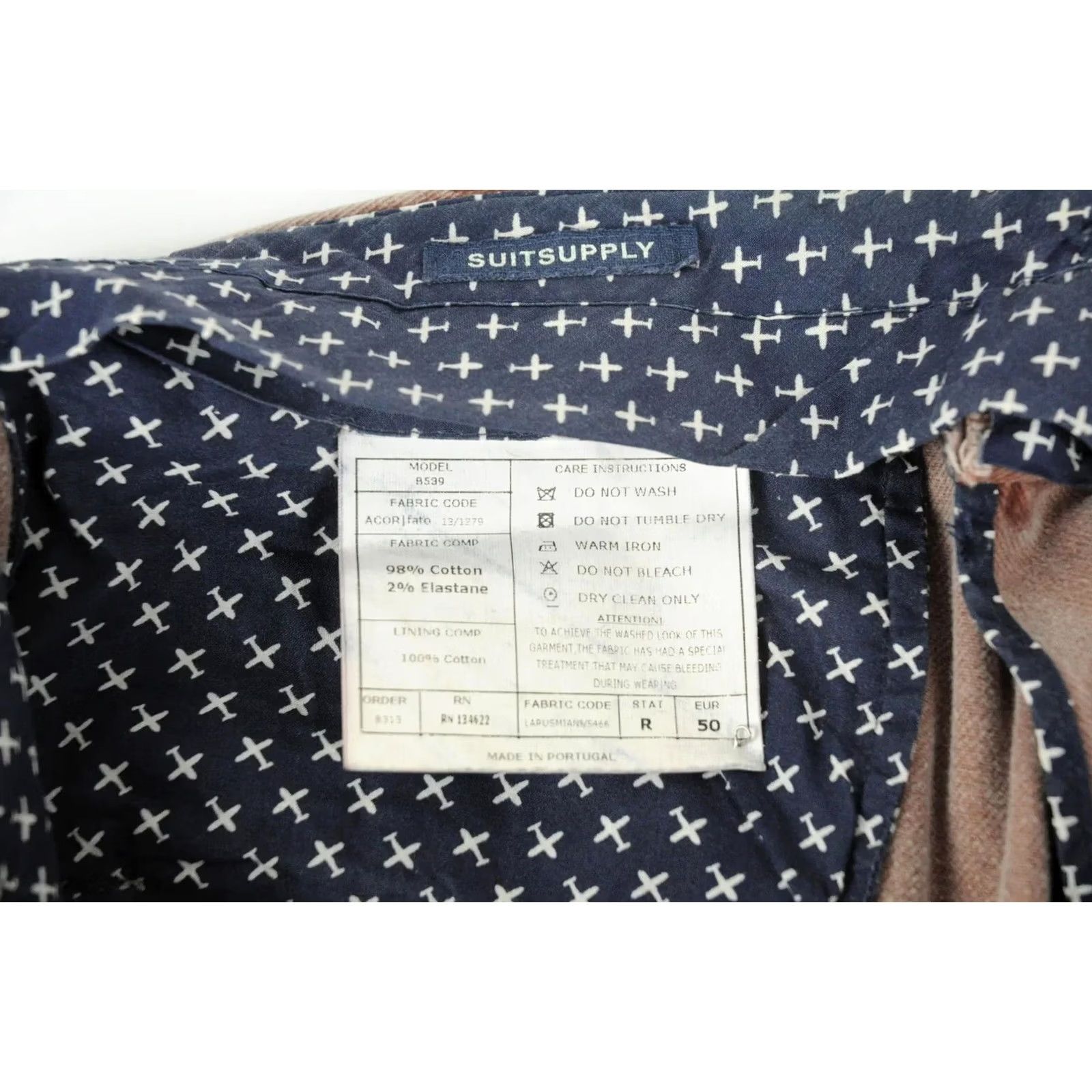 Suitsupply Suitsupply Trousers Men's EU 50 Brown Melange Chino Tapered Zip Trousers Mens Brown Melange Chino Tapered Zip EU50 Size US 34 / EU 50 - 5 Thumbnail