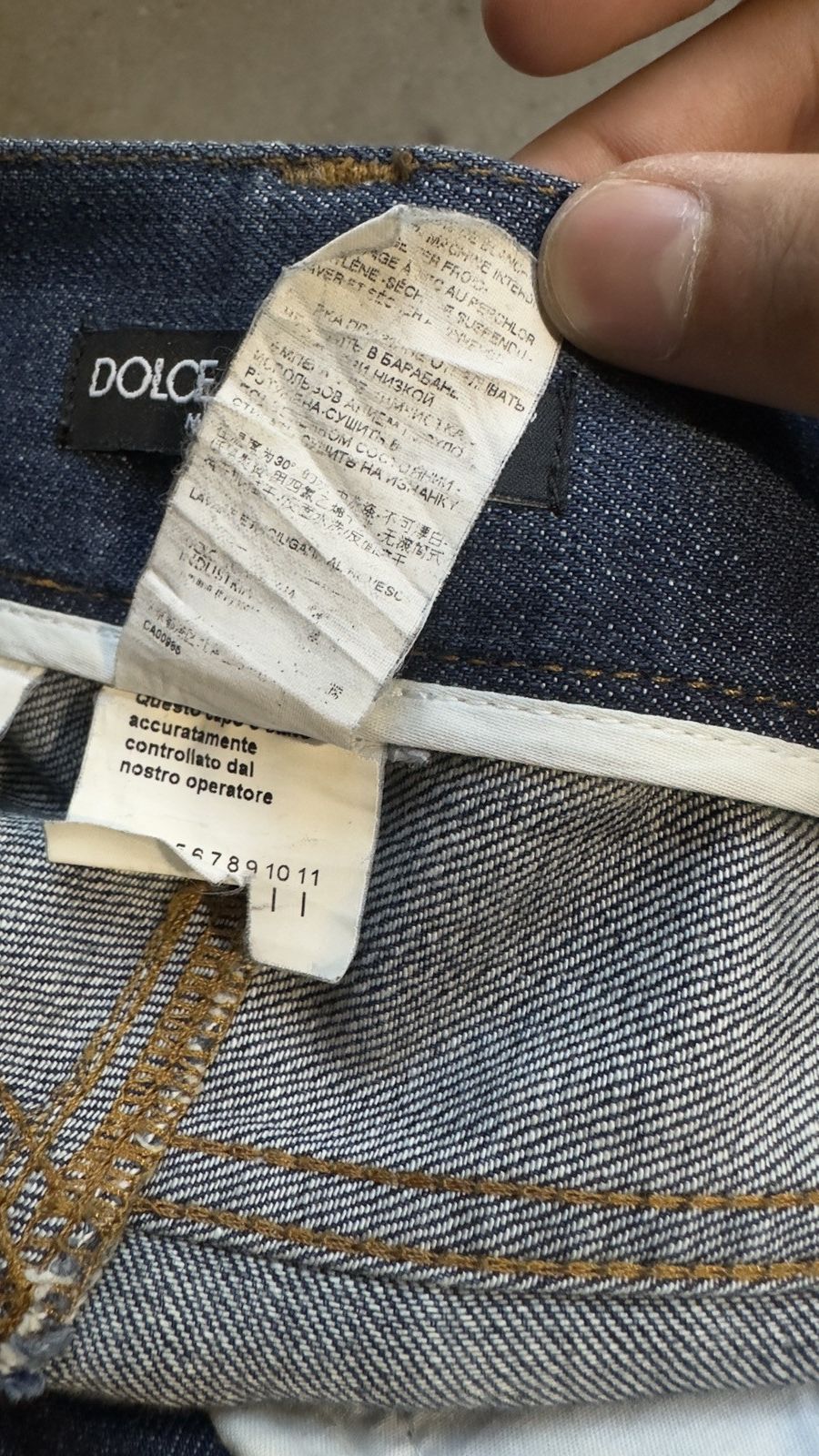 Dolce & Gabbana Dolce&Gabbana damage repair denim gold silver plaque Size US 30 / EU 46 - 11 Thumbnail