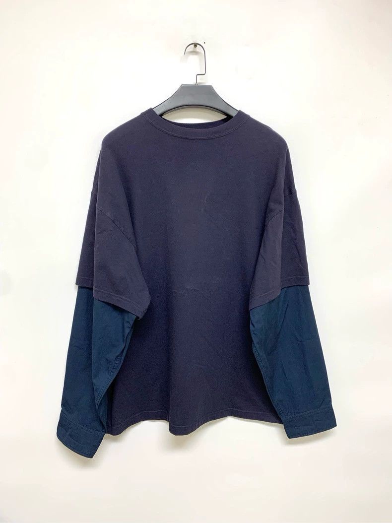 Balenciaga Balenciaga Fake two-piece hoodie, navy blue Size US S / EU 44-46 / 1 - 1 Thumbnail