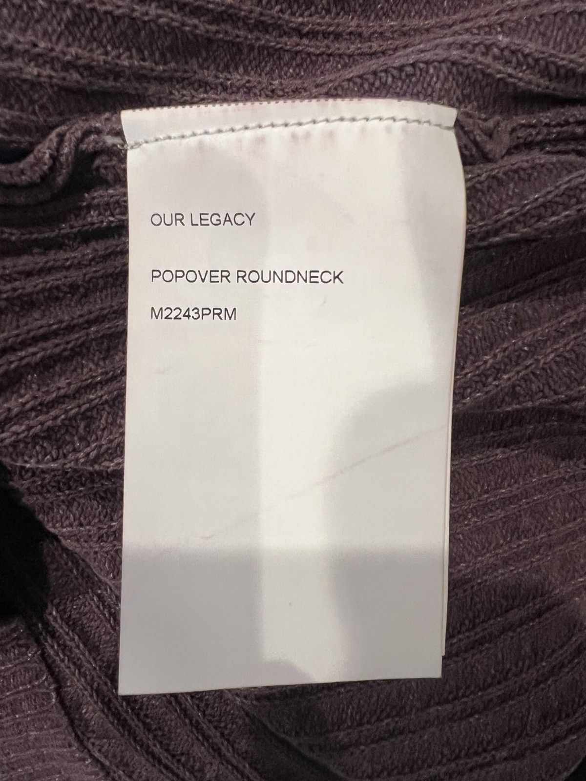 Our Legacy Our Legacy Ribbed Recycled Silk-Blend Sweater Size US L / EU 52-54 / 3 - 5 Thumbnail
