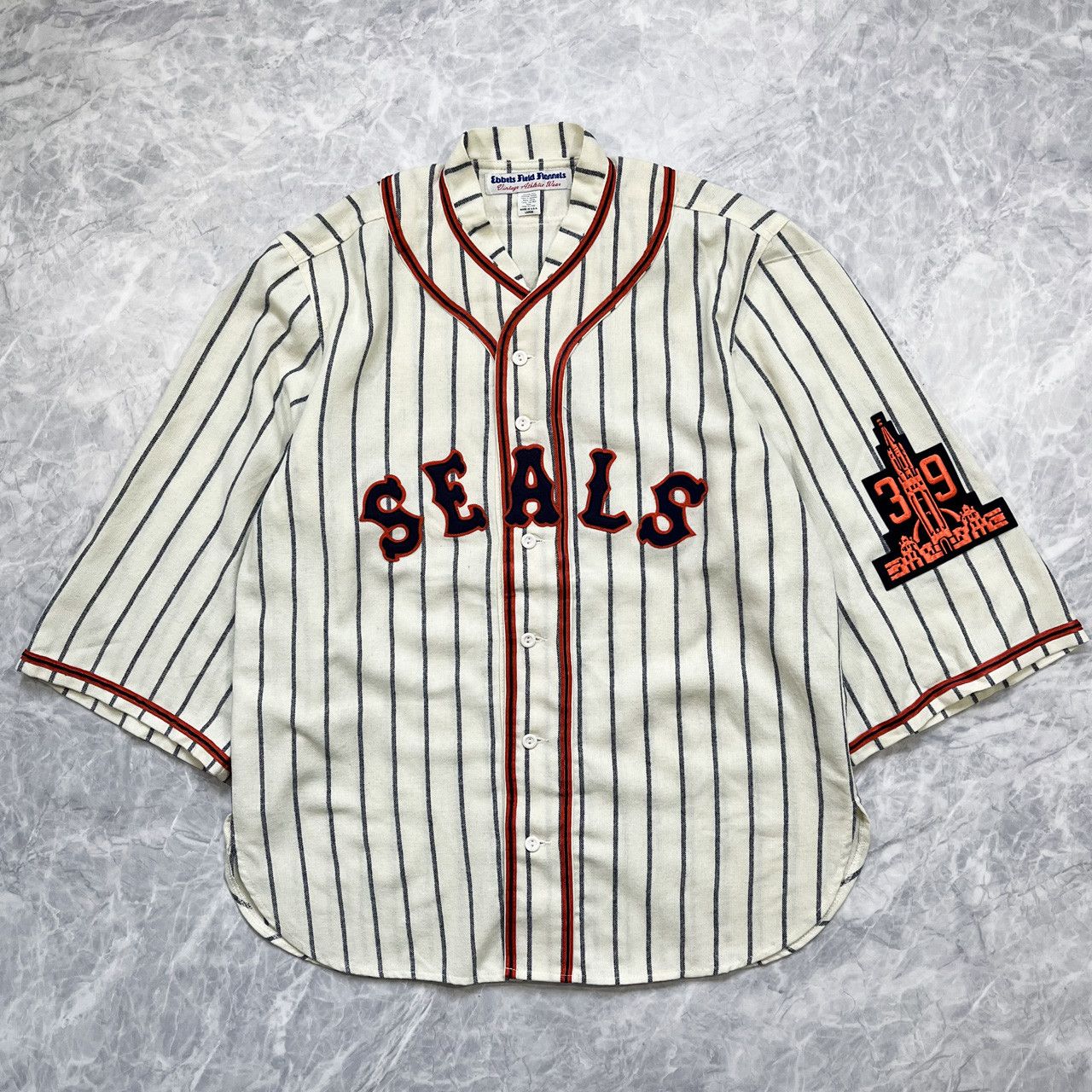 1939 Los Angeles Angels PCL Jersey Size XL Ebbets Field Flannels