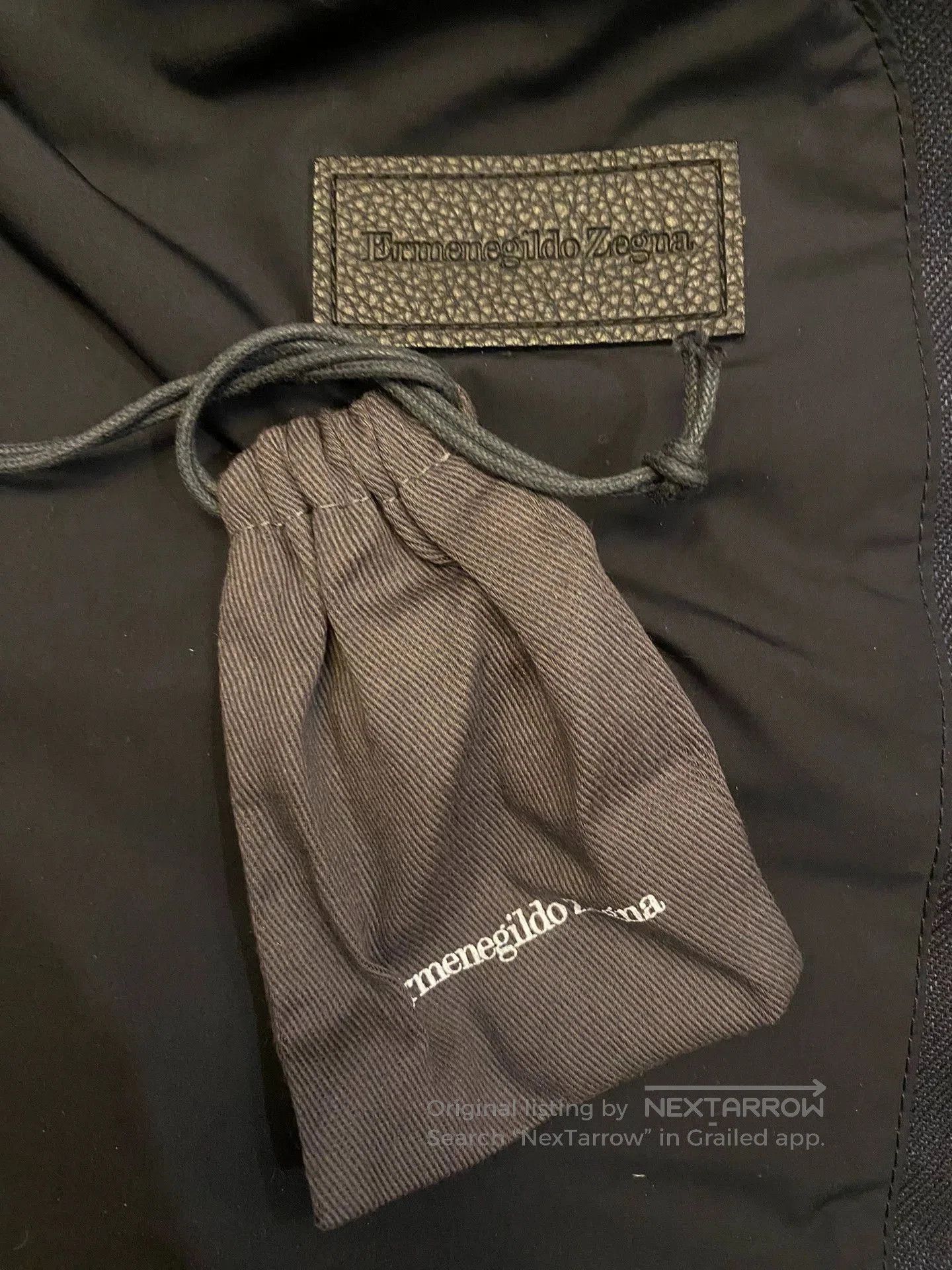 Ermenegildo Zegna Black Quilted Jacket with Leather Collar. Size US M / EU 48-50 / 2 - 7 Thumbnail