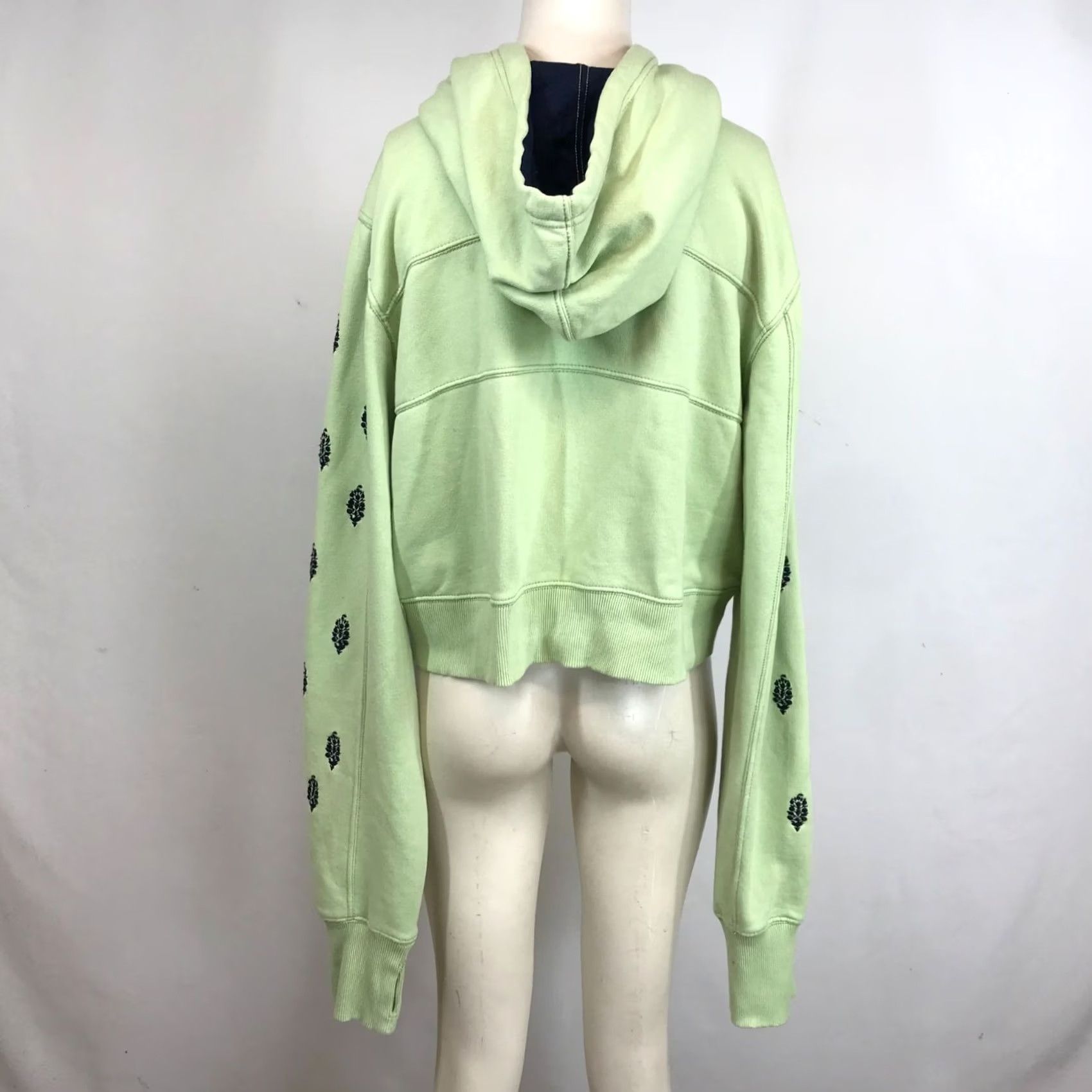 Vintage FREE MOVEMENT Sweatshirt Hooded Green Cotton Blend Women's XL RUN OUT Size XL / US 12-14 / IT 48-50 - 6 Thumbnail