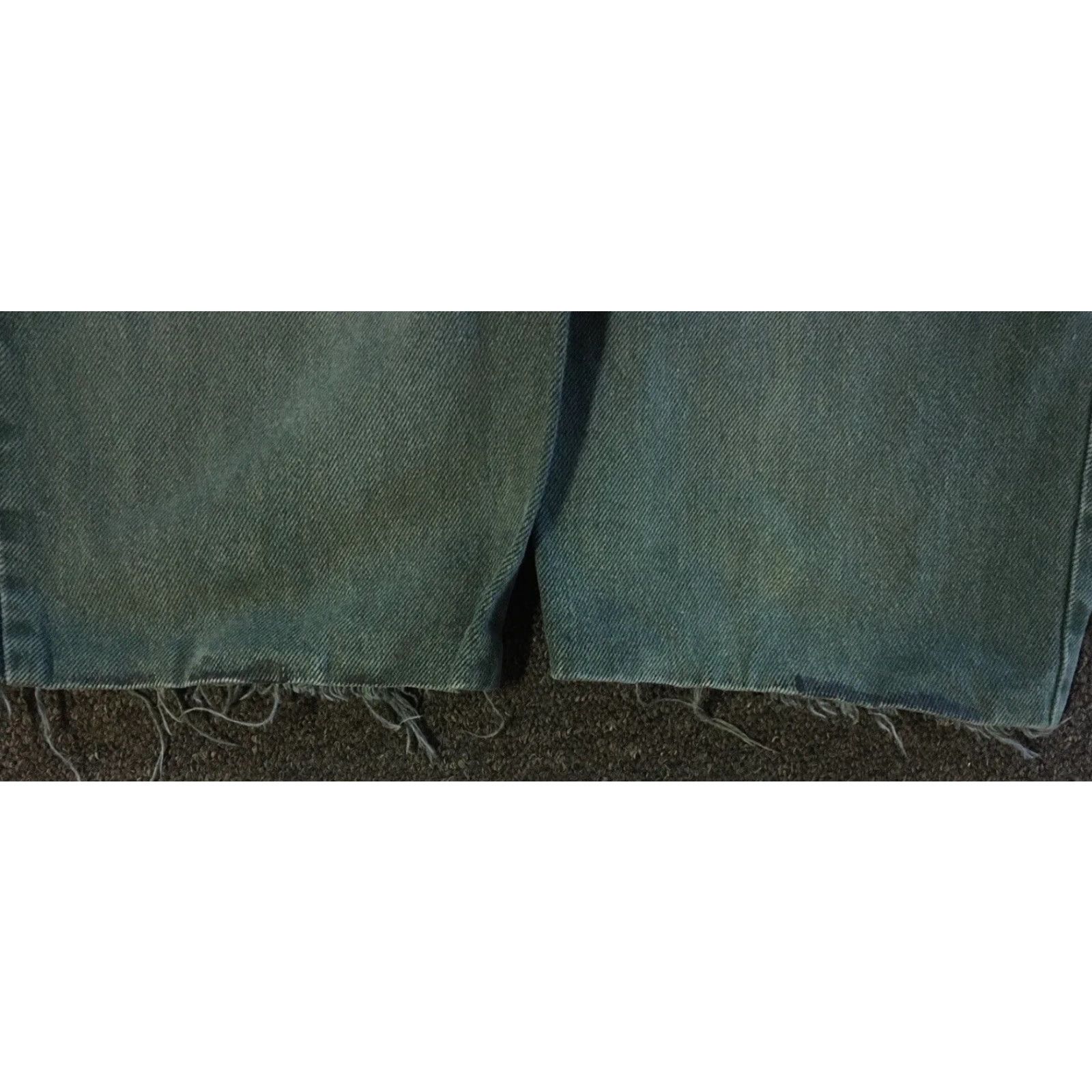 Guess VINTAGE GUESS Jeans 90s Distressed Baggy Green 35 USA Men Denim Distressed Hip Hop Grunge 80s Punk Rock Retro USA Logo Size US 35 - 4 Thumbnail