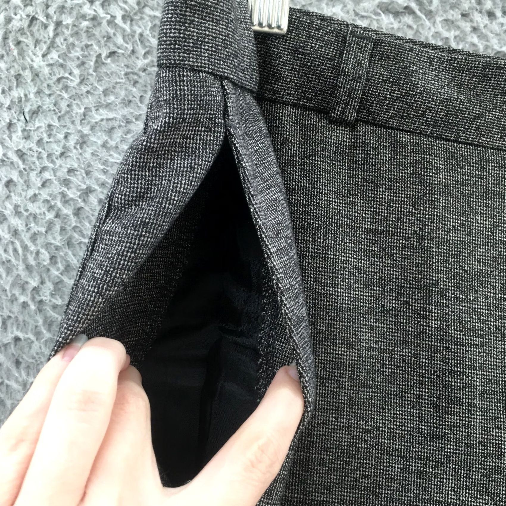 Banana Republic Banana Republic Hampton Fit Dress Pants Womens 10 Gray Mid Rise Straight Leg Pants Regular Inseam 27 Size 32" / US 10 / IT 46 - 5 Thumbnail