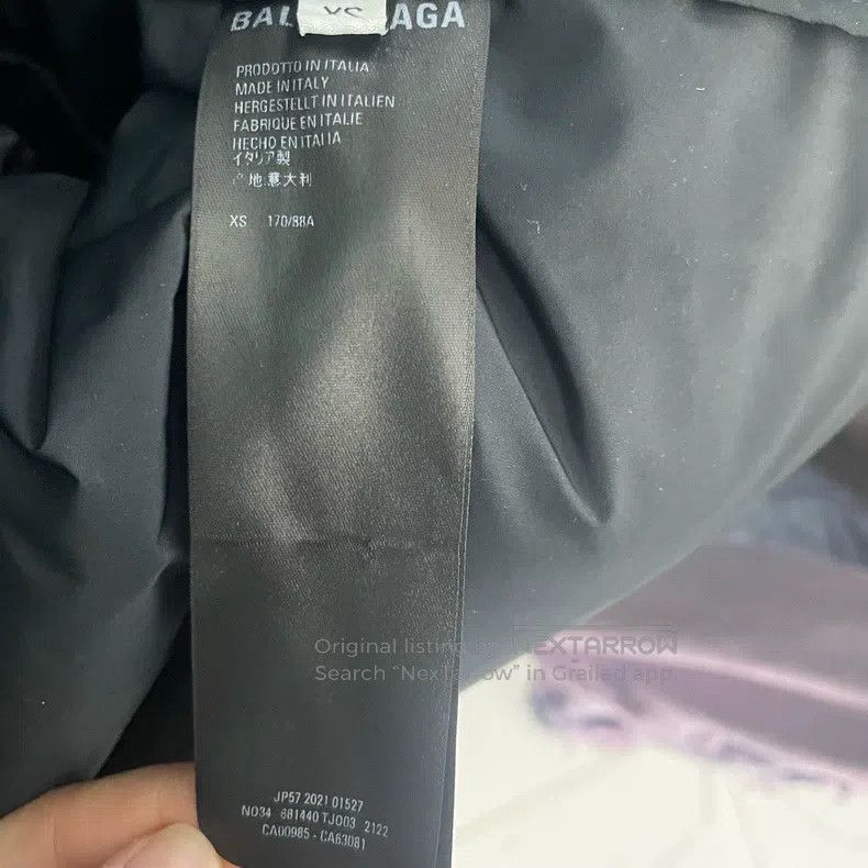 Balenciaga Balenciaga Brown double hook pattern logo down jacket coat Size US XS / EU 42 / 0 - 6 Thumbnail