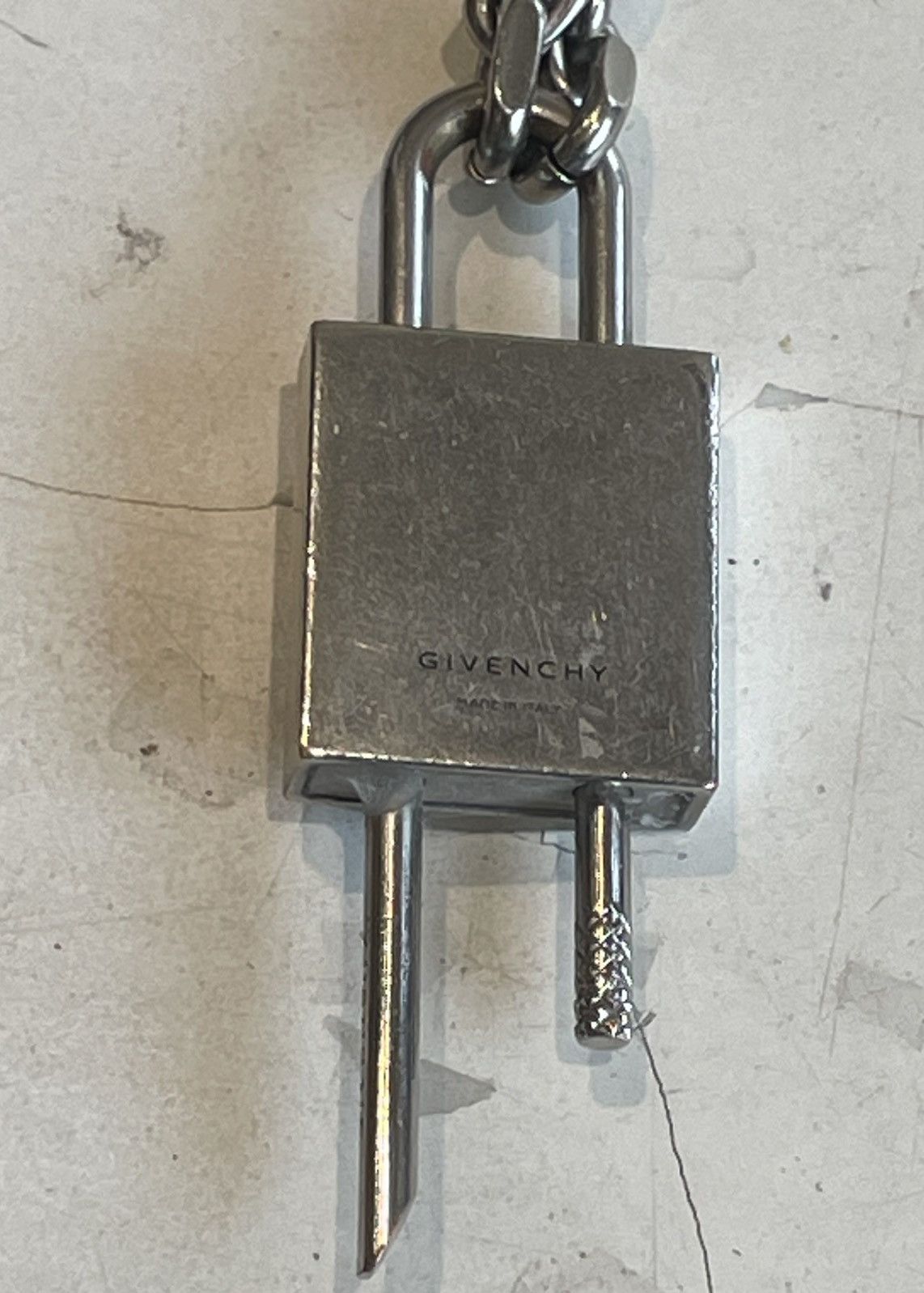 Givenchy GIVENCHY 4G Padlock Chain Necklace Size ONE SIZE - 4 Thumbnail