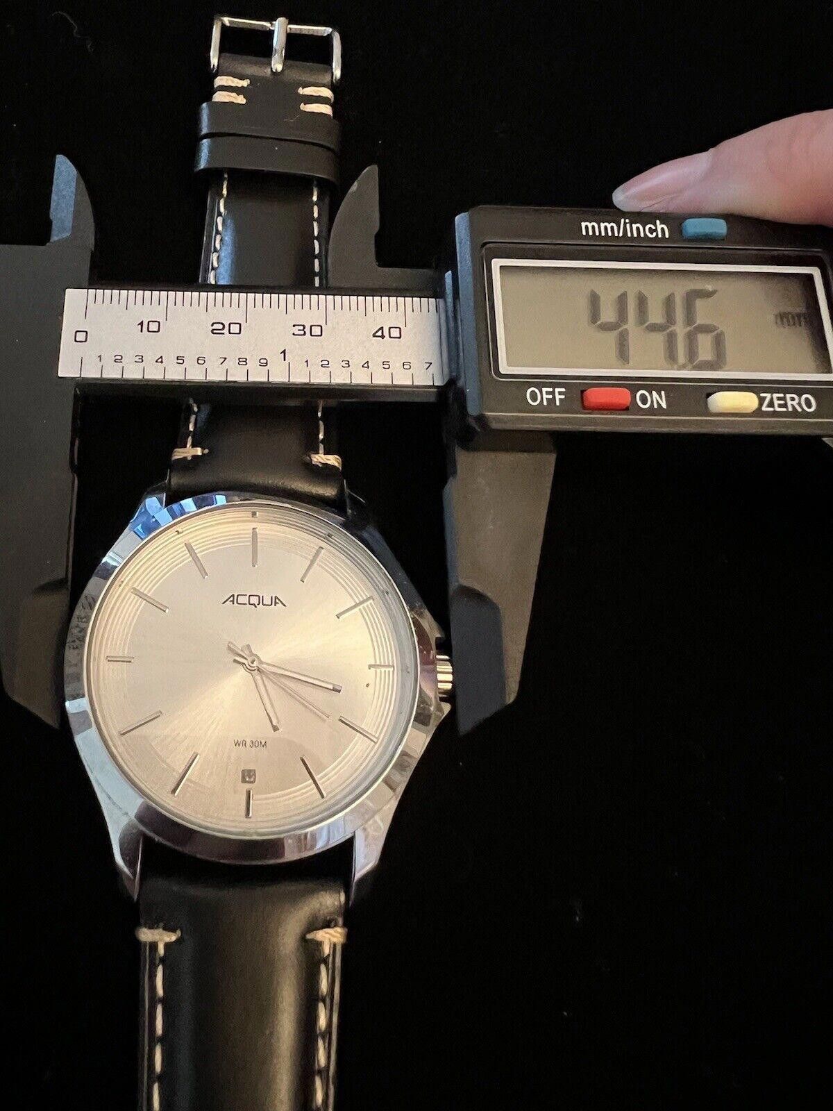 Aquascutum Vintage ACQUA Quartz Men's Watch New Band New Battery Size ONE SIZE - 2 Thumbnail