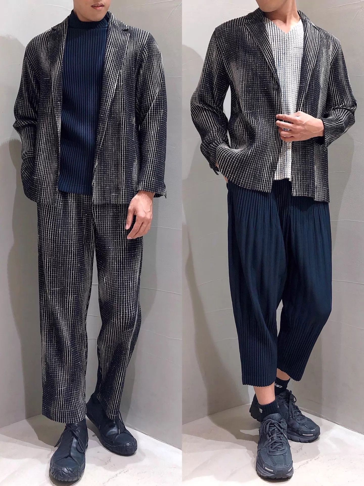 Homme Plisse Issey Miyake HOMME PLISSÉ ISSEY MIYAKE Gradient Texture Blazer 3 Size US L / EU 52-54 / 3 - 7 Thumbnail