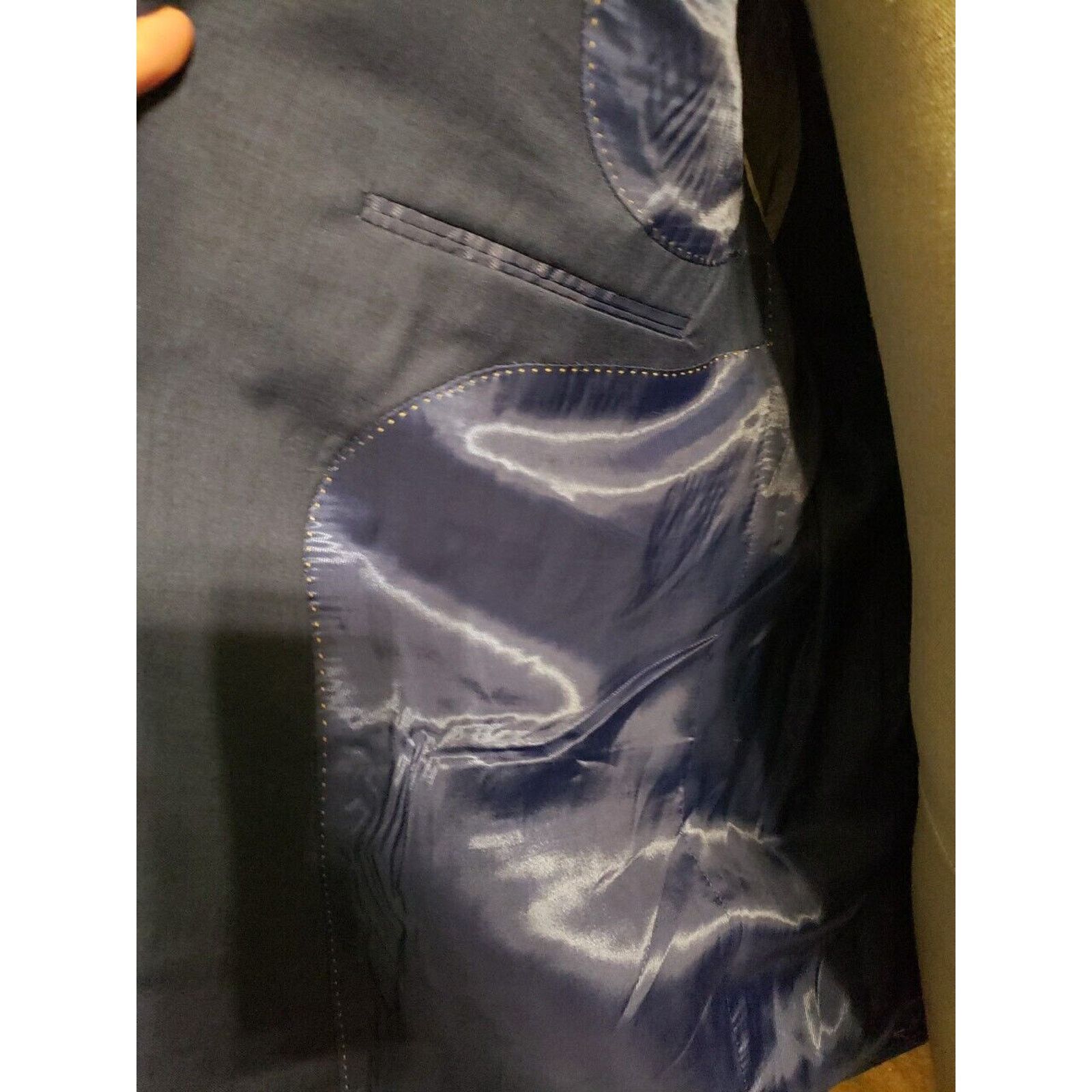 Other Walter Morton Size 46 R Navy Blue 2 Button Suit NWT Size 46R - 4 Thumbnail