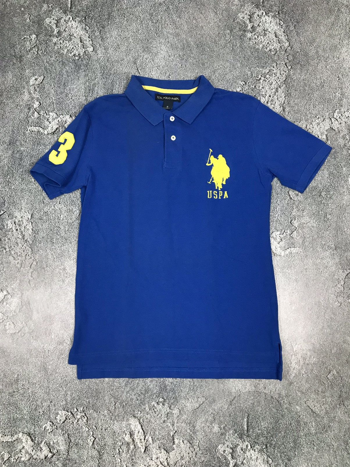 U.S. Polo Assn. USPA Embroidered Logo Blue Cotton Polo,Lux,Poloshirt Size US S / EU 44-46 / 1 - 1 Thumbnail