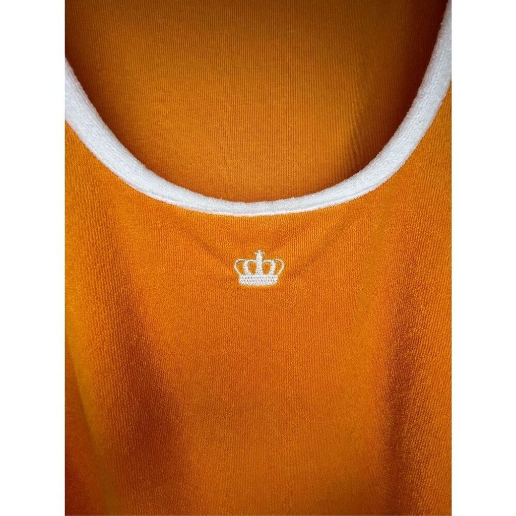Juicy Couture Juicy Couture Orange Y2K Terry Cloth Towel Maxi Tank Dress Size XL / US 12-14 / IT 48-50 - 2 Thumbnail